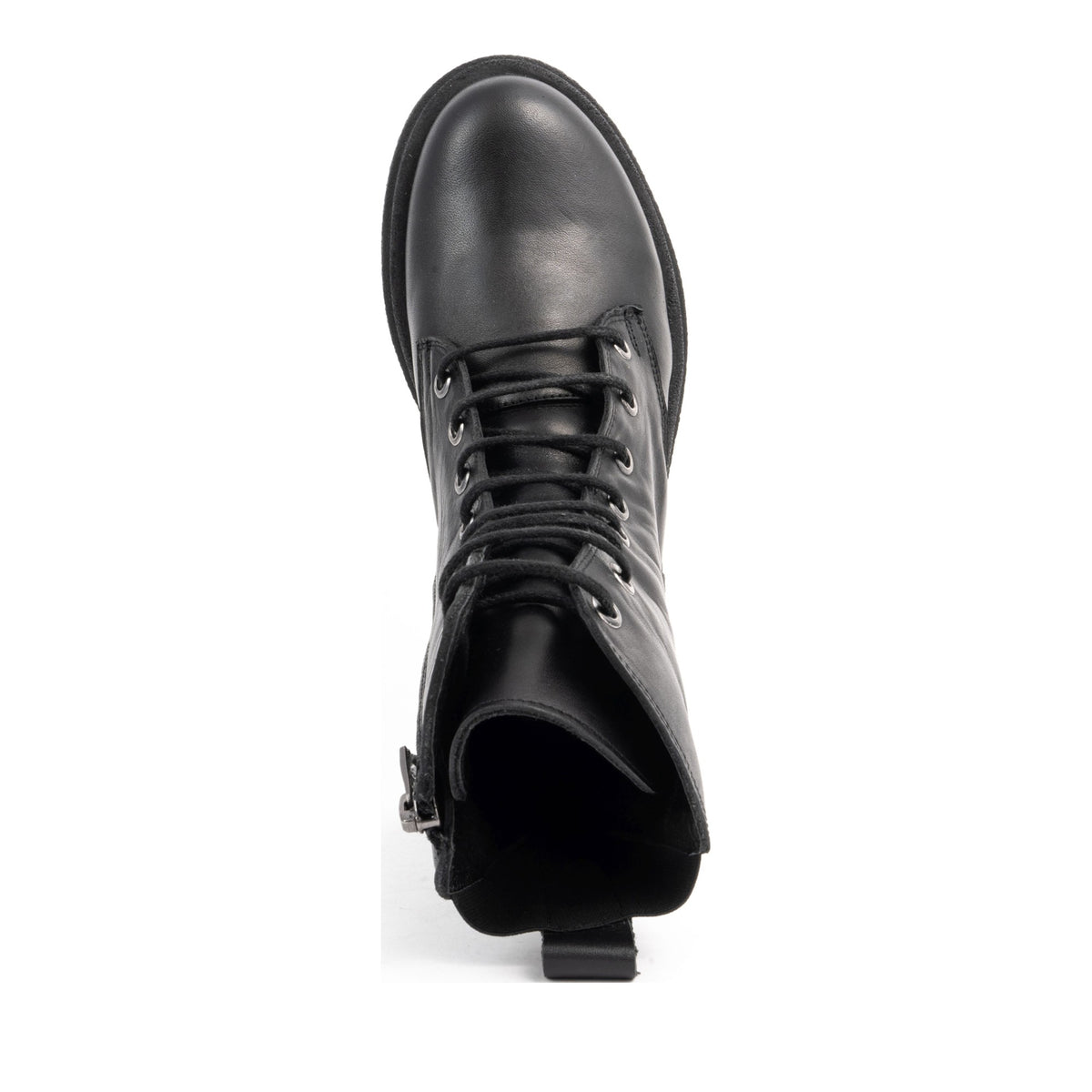 black casual closed booties