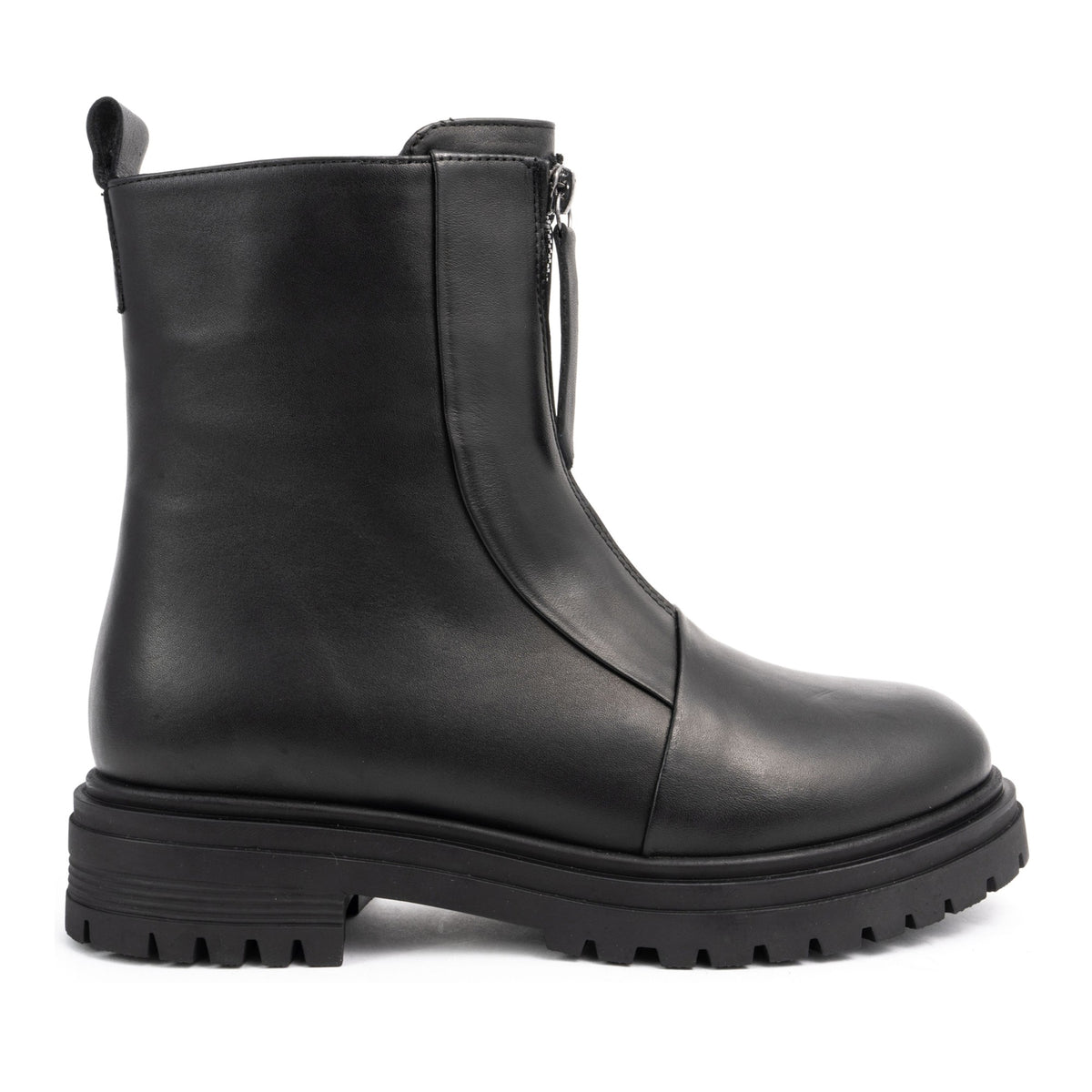 black casual closed booties