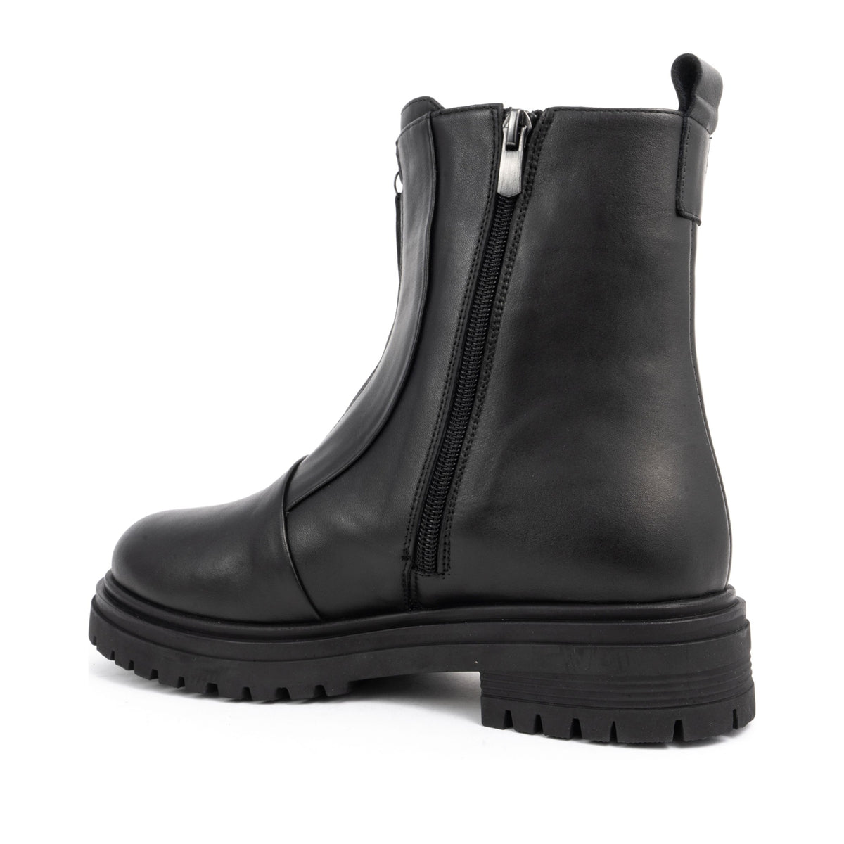 black casual closed booties