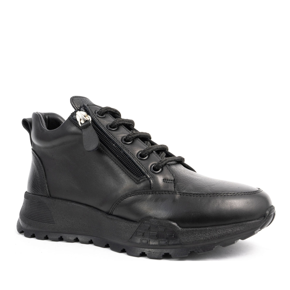 black casual closed booties