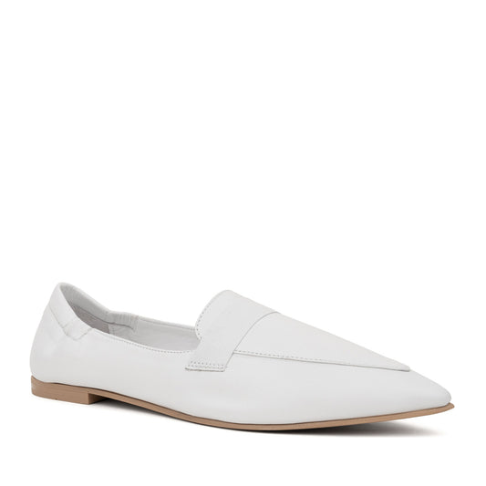 Women's White Ballet Flats