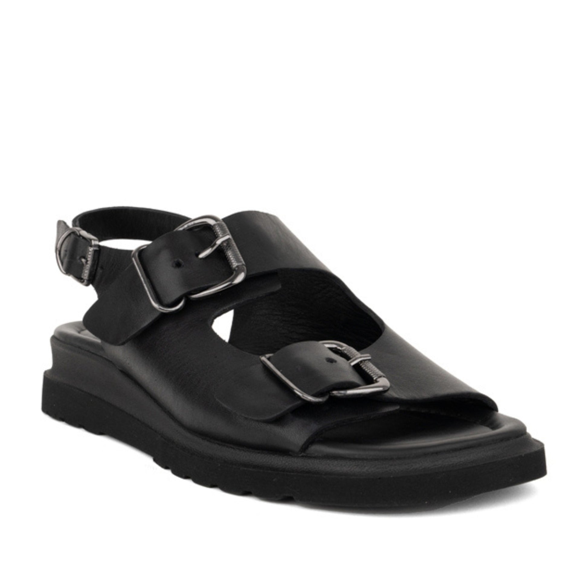Women's Black Open-Toe Sandals