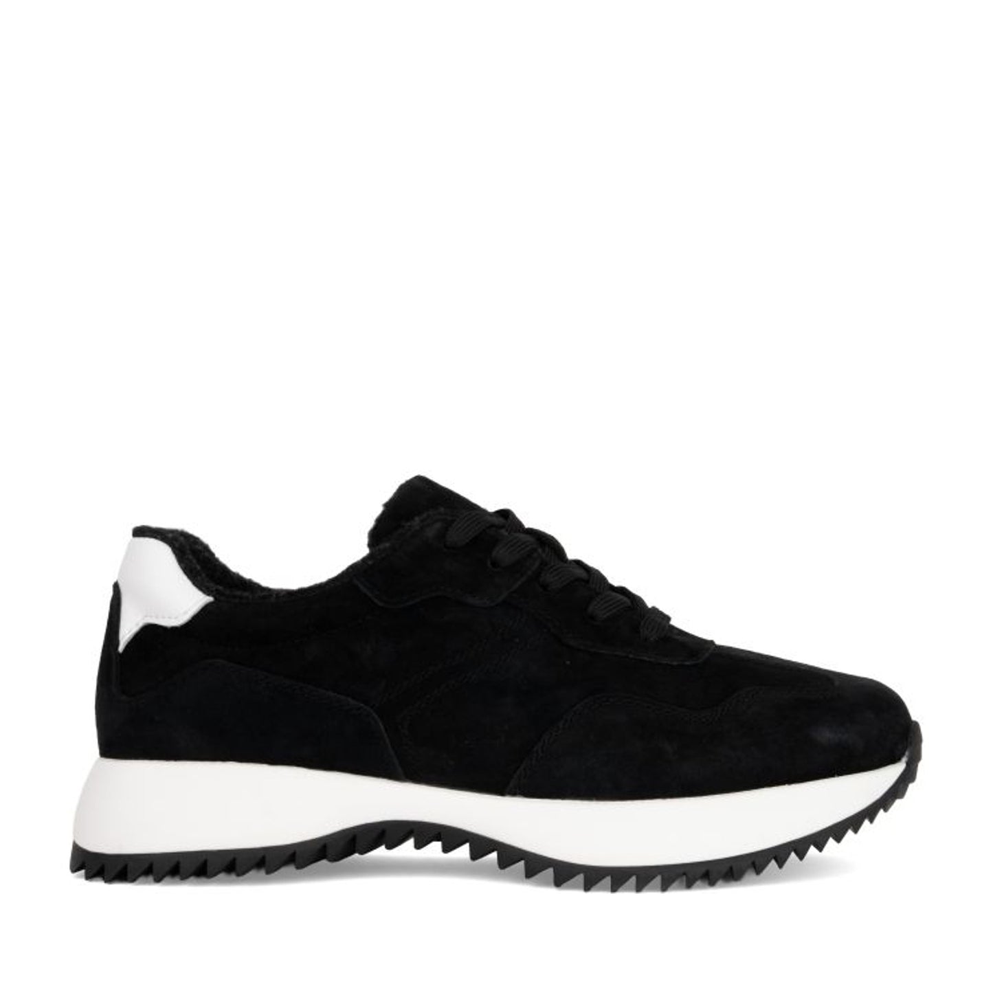 Women's Black Wedge Fashion Sneakers