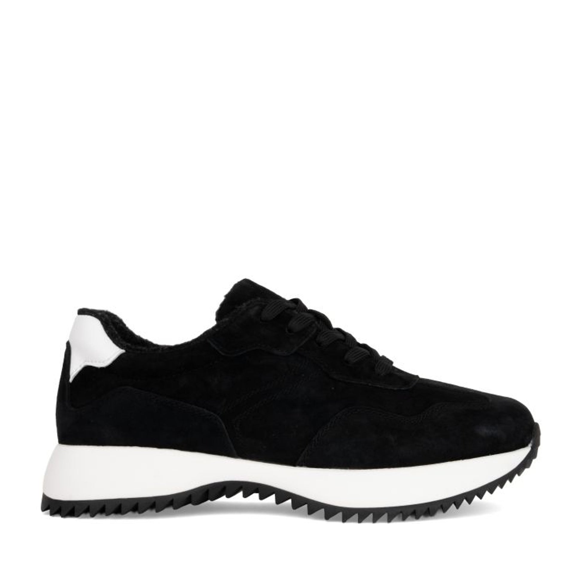 Women's Black Wedge Fashion Sneakers