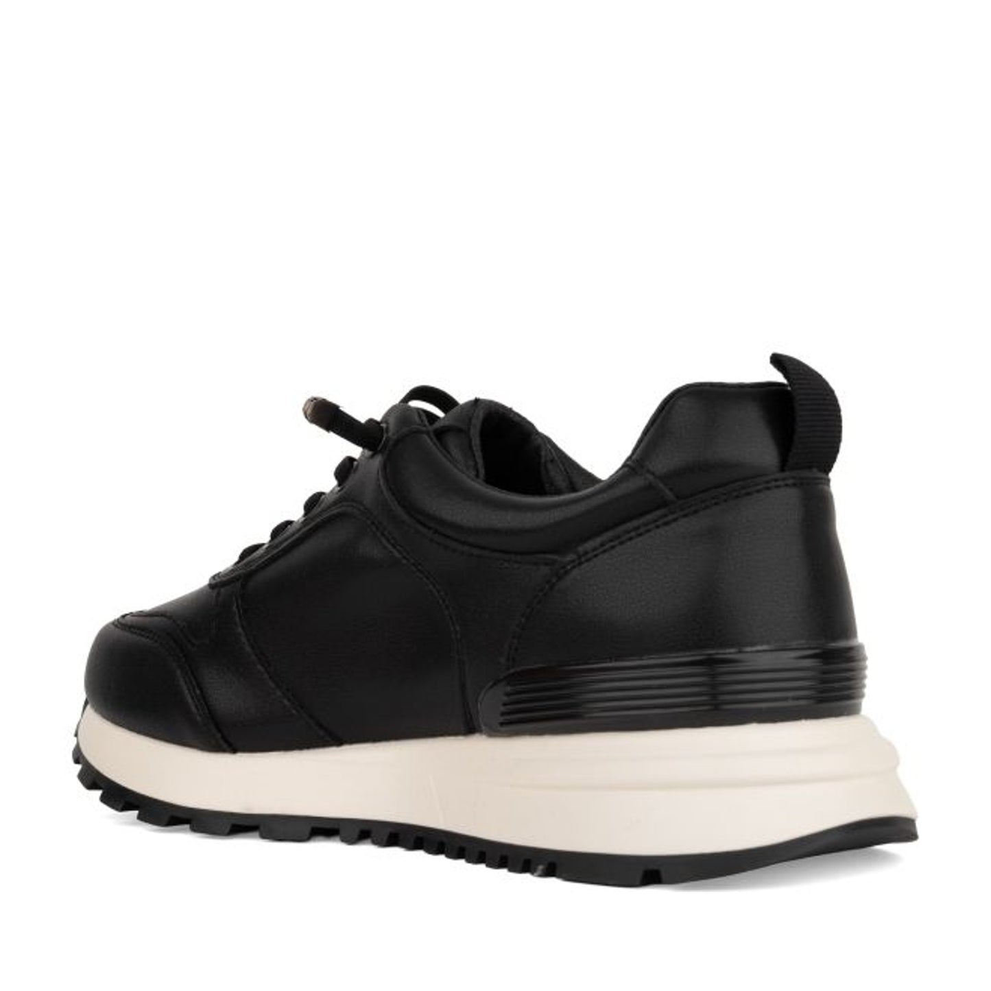 Women's Black Wedge Fashion Sneakers