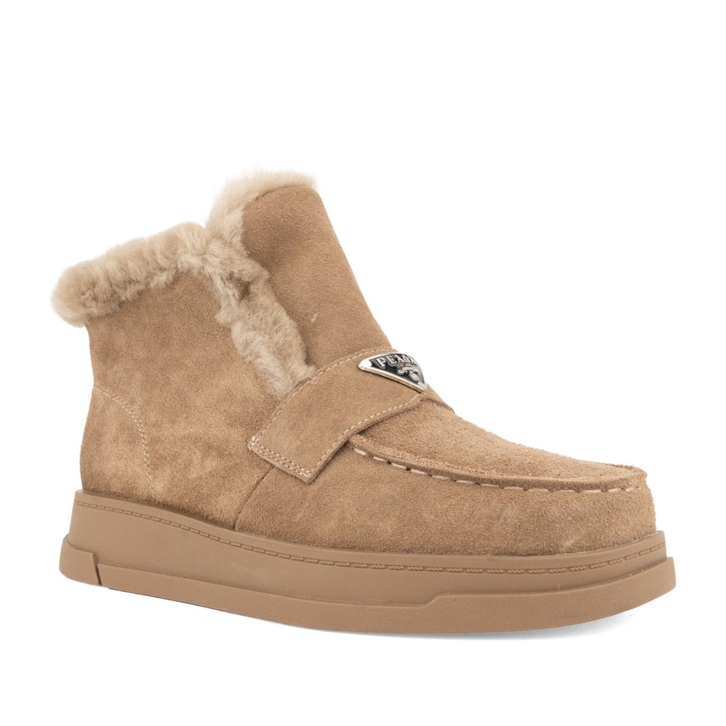Women's Brown Wedge Ankle Boots