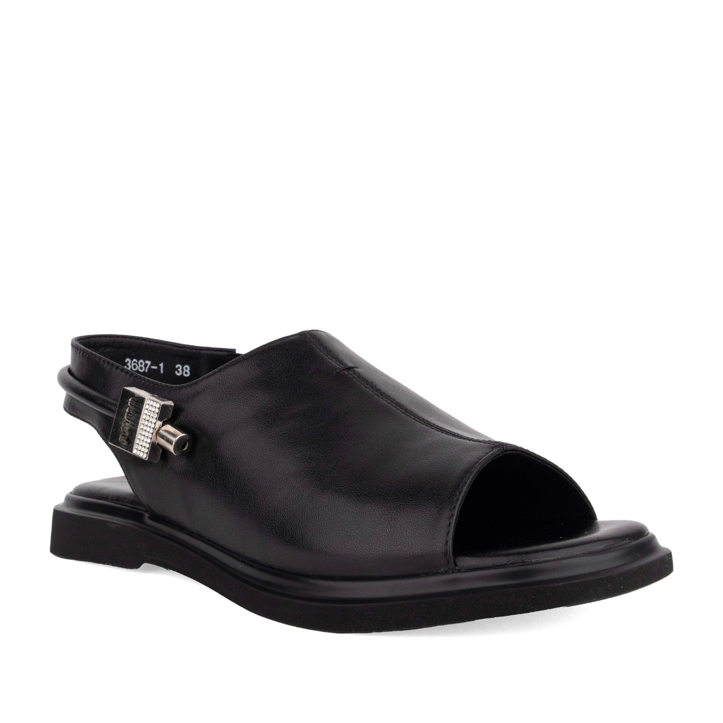 Women's Black Open-Toe Sandals