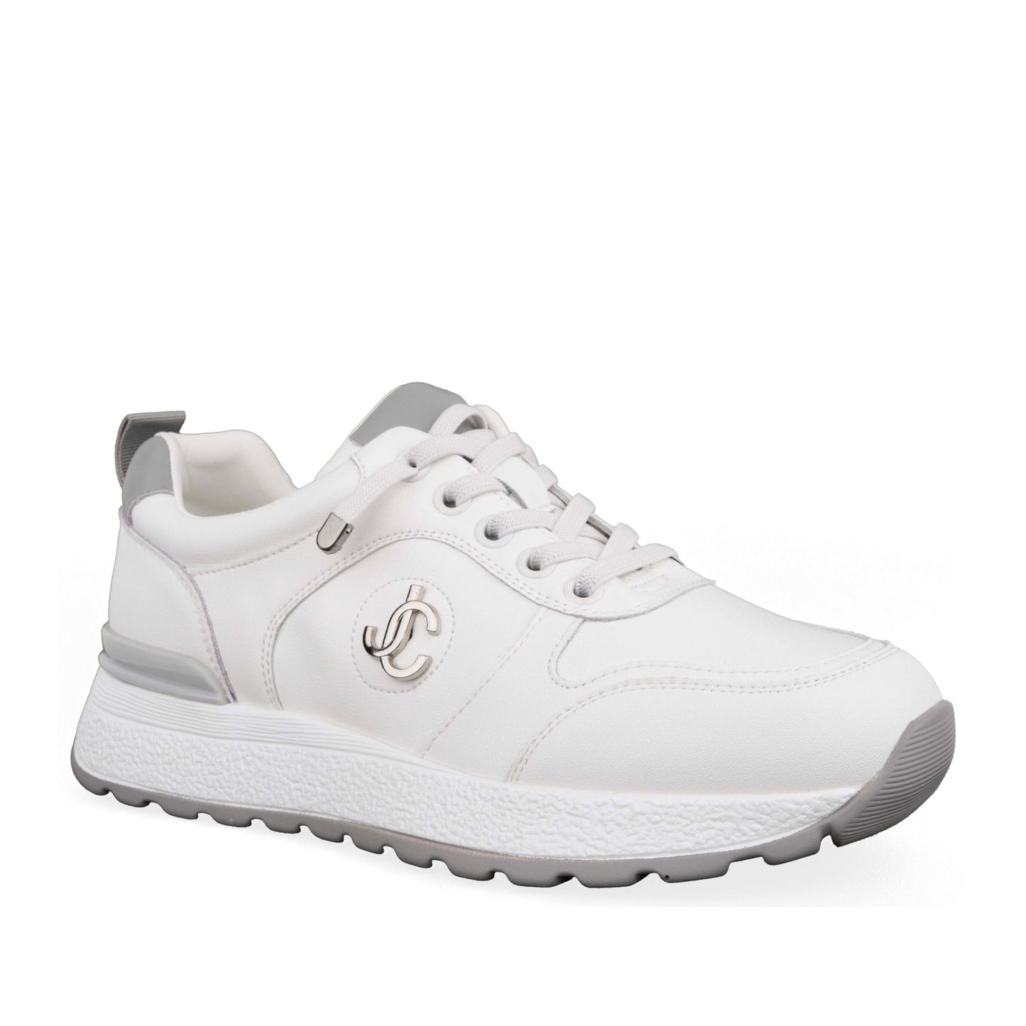 Women's White Wedge Fashion Sneakers