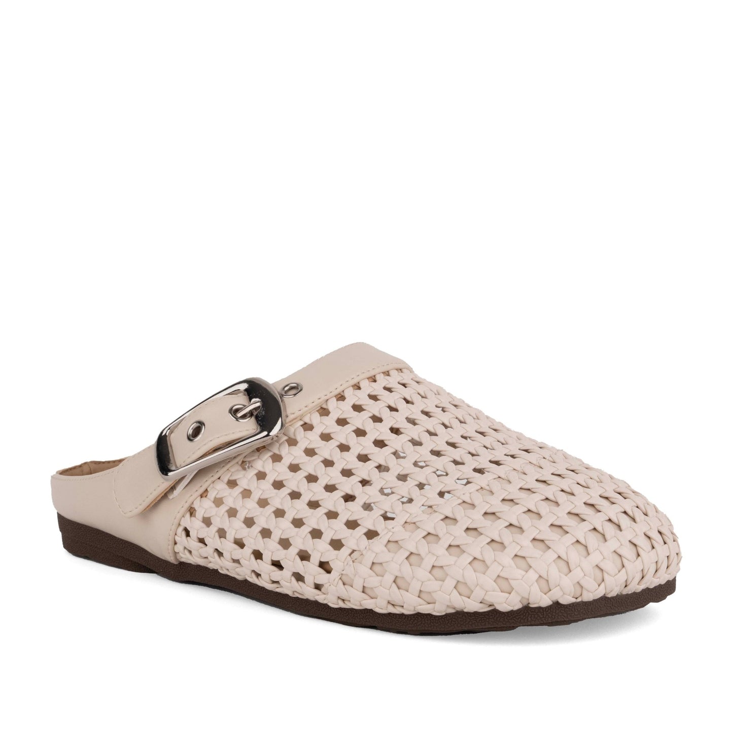 Women's Beige Mule Slippers