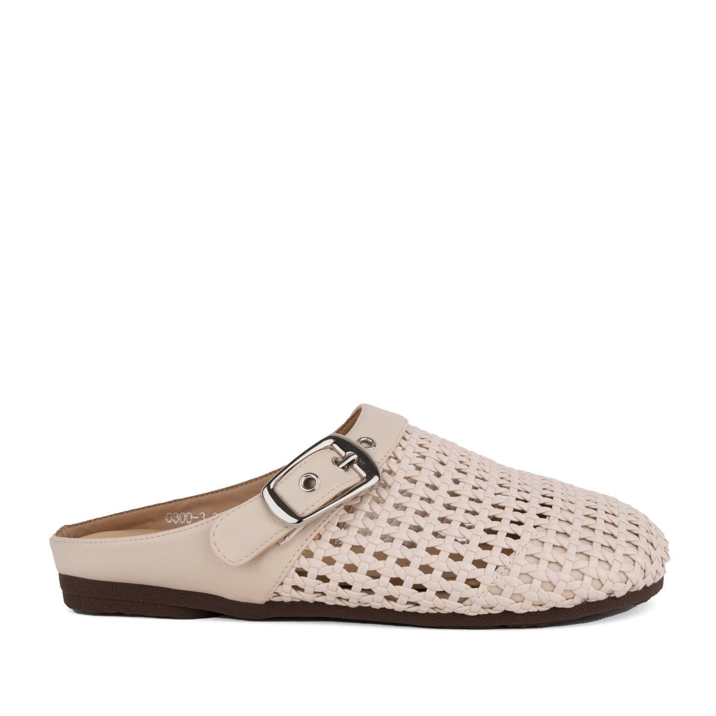 Women's Beige Mule Slippers