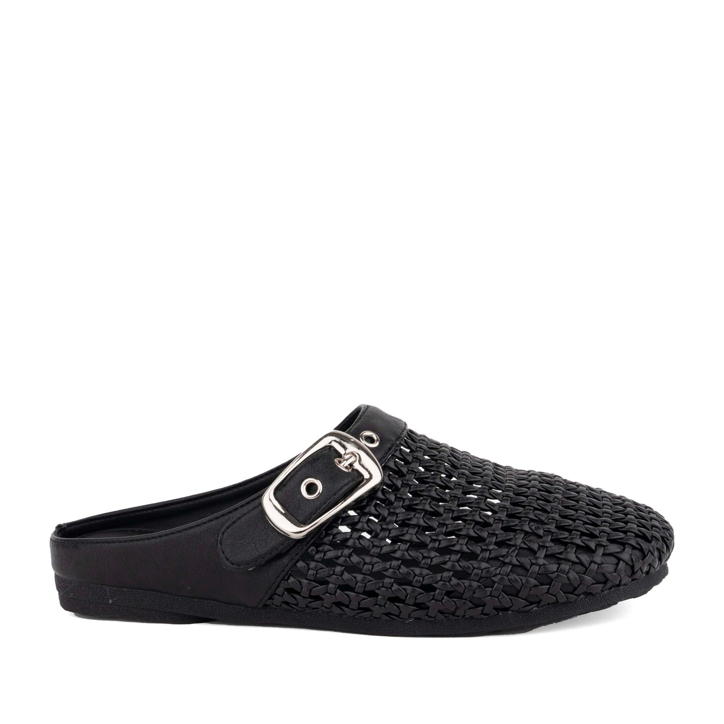 Women's Black Mule Slippers