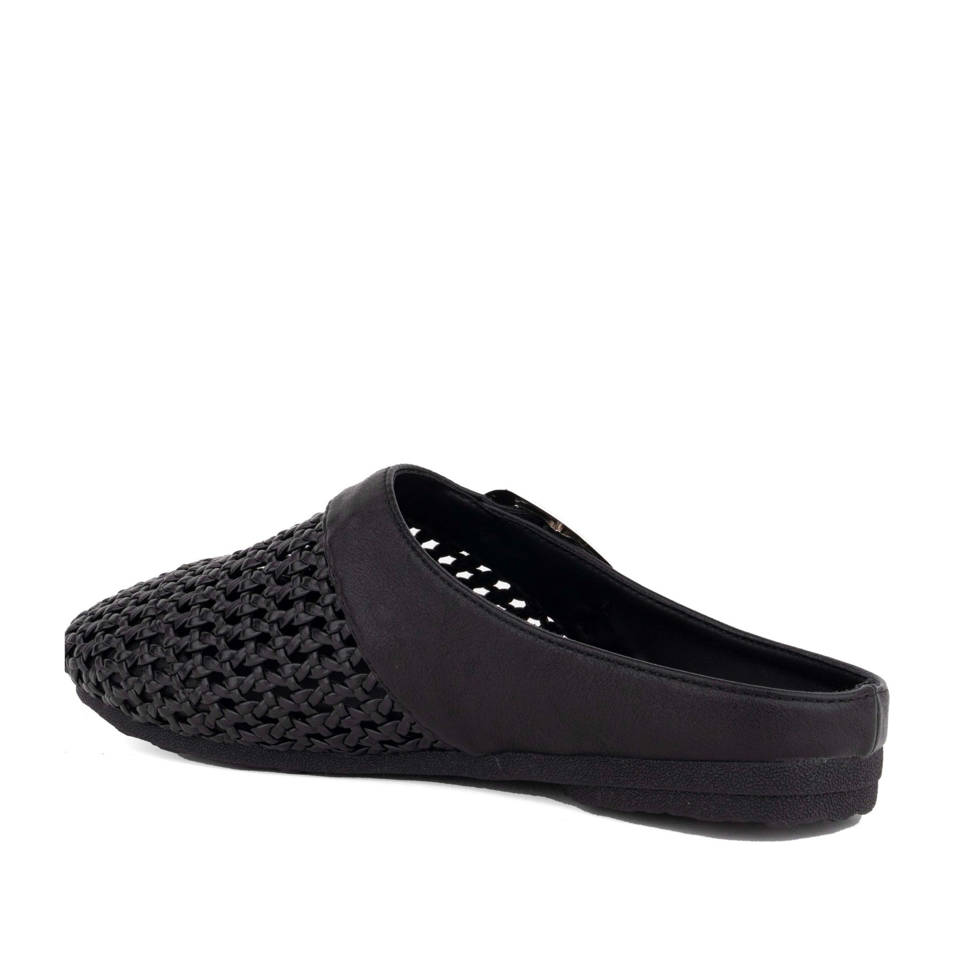 Women's Black Mule Slippers