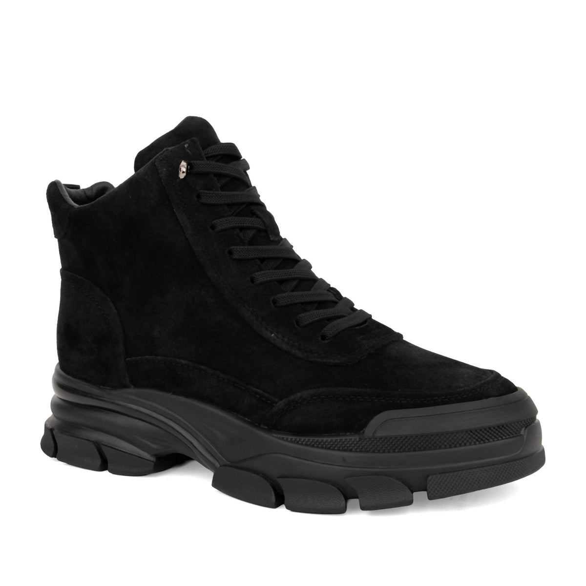 black casual closed booties