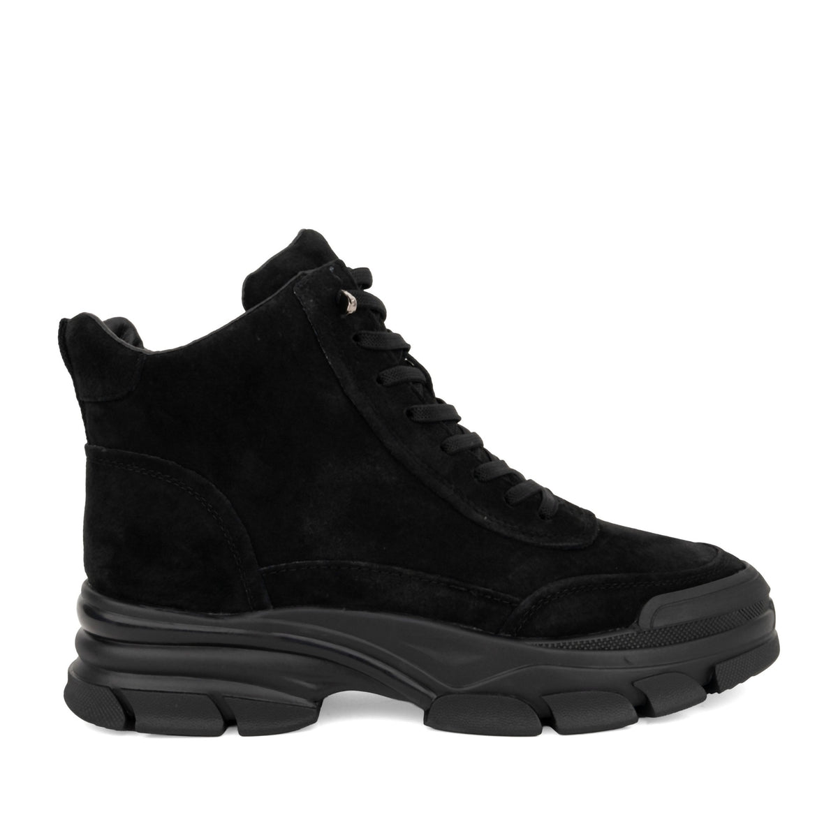 black casual closed booties