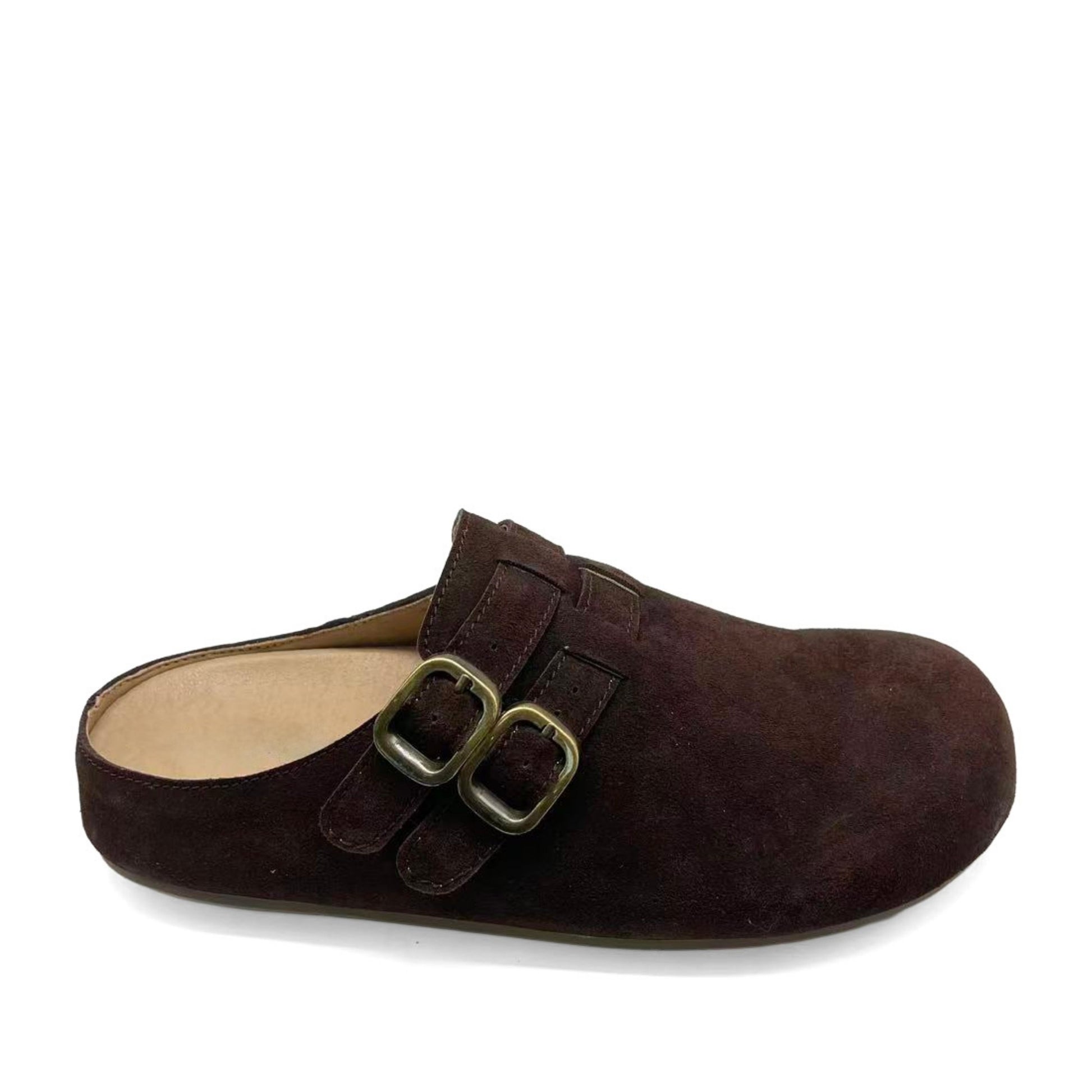 Women's Brown Mule Slippers
