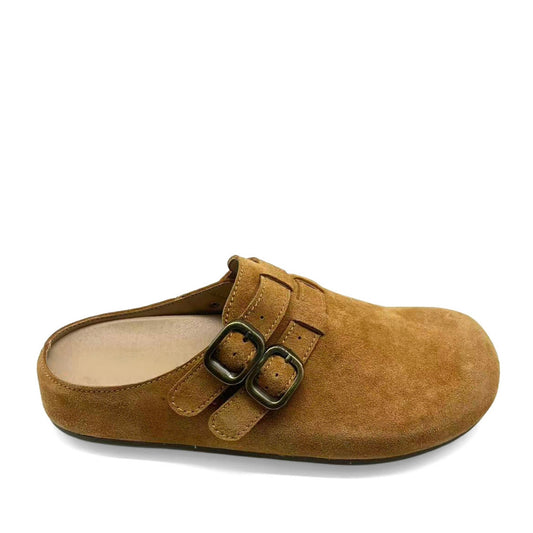Women's Brown Mule Slippers
