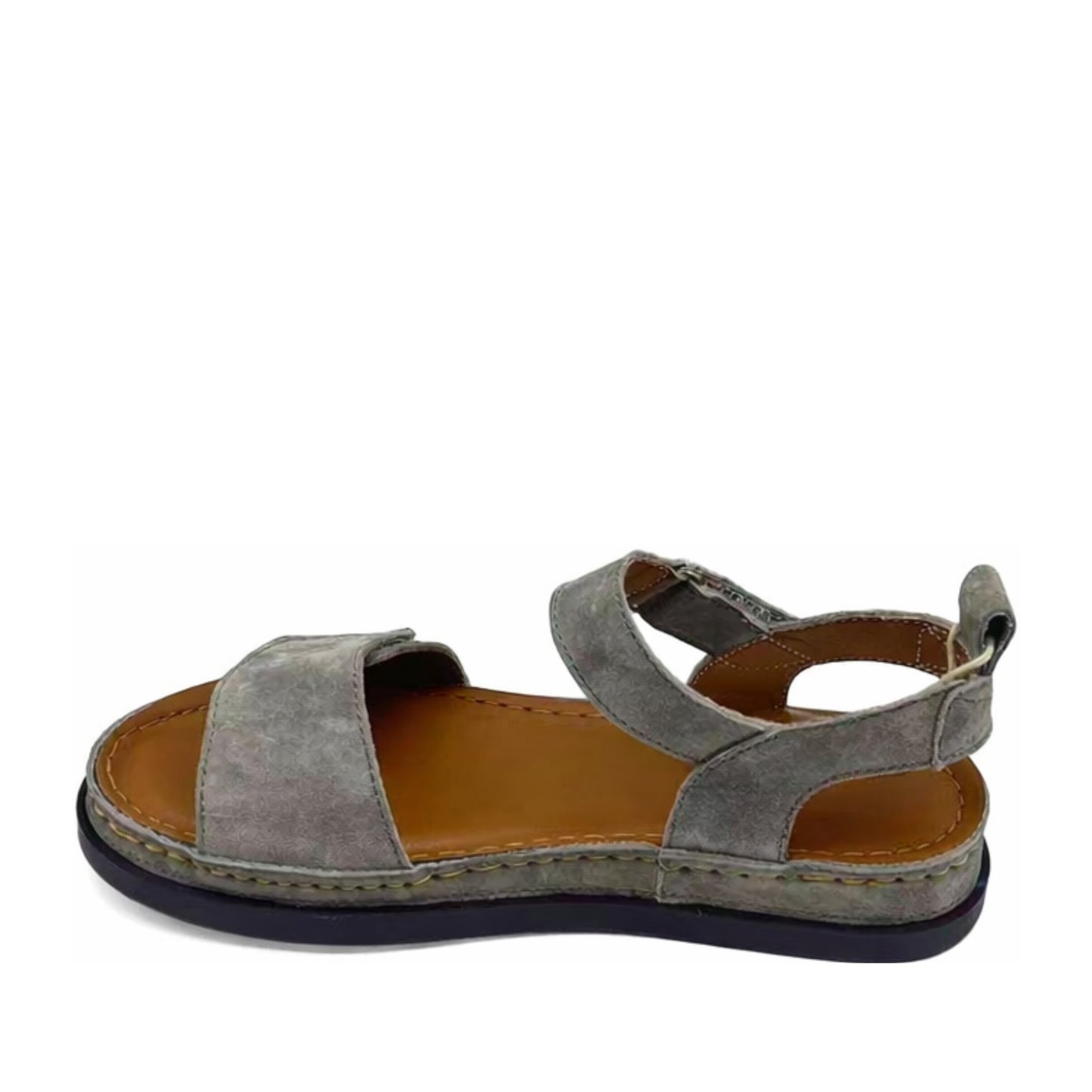 Women's Green Wedge Open-Toe Sandals
