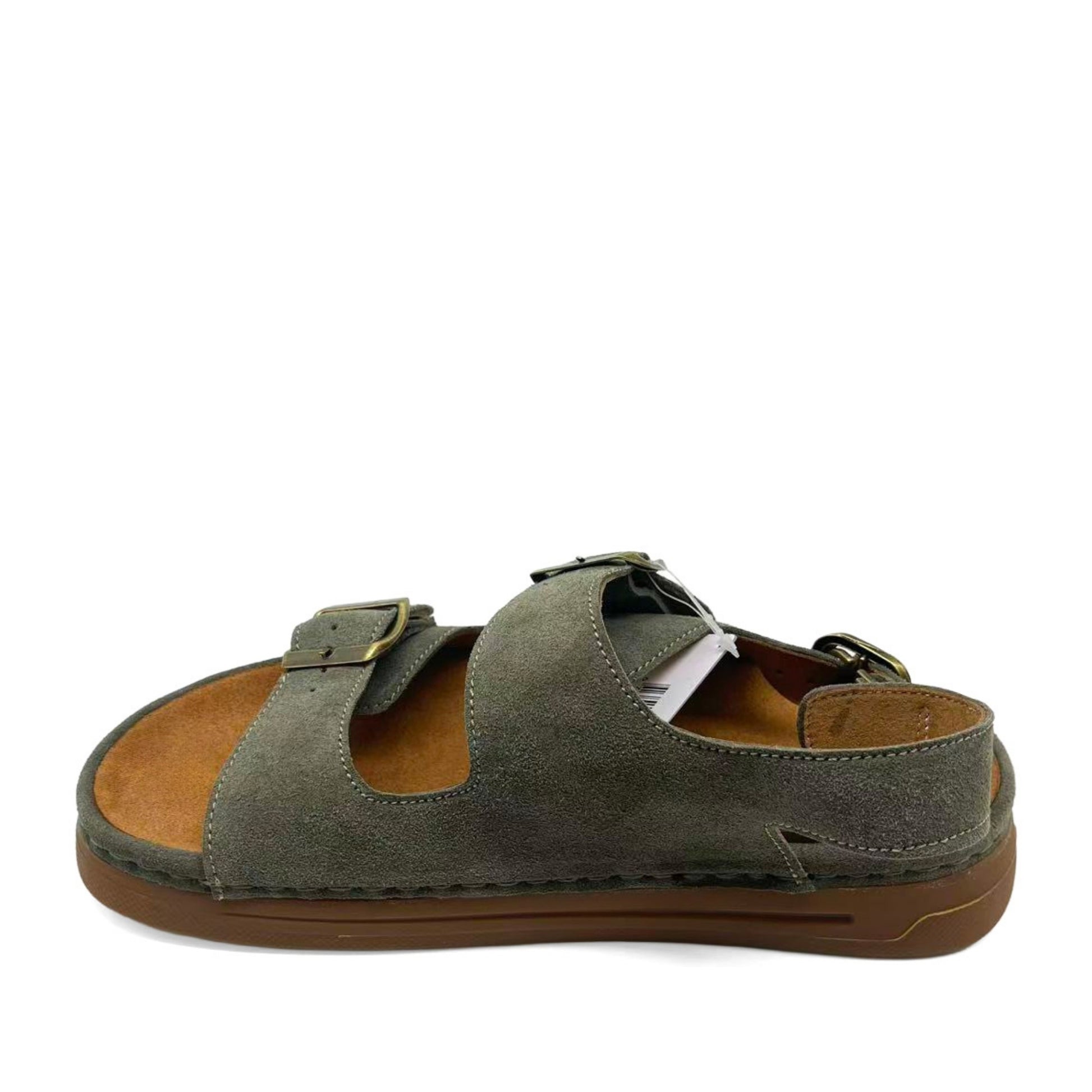 Women's Green Wedge Open-Toe Sandals