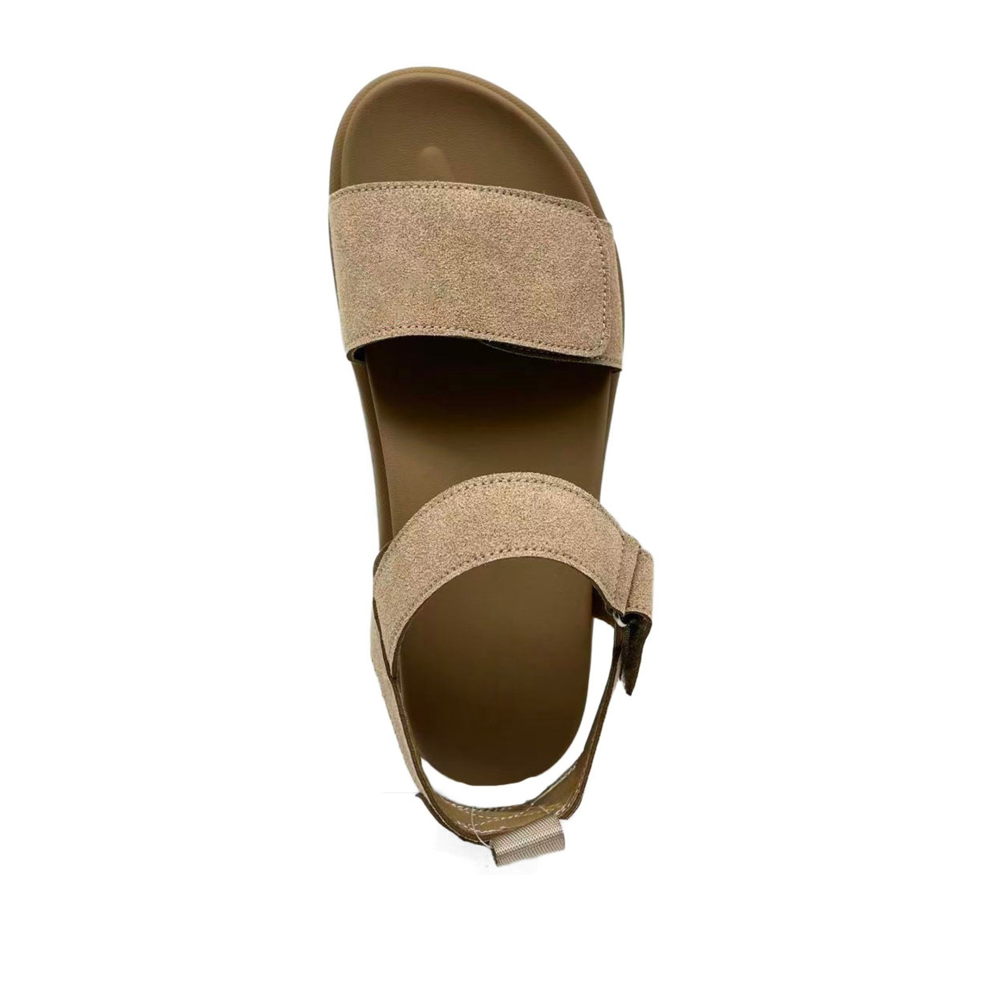 Women's Beige Wedge Open-Toe Sandals