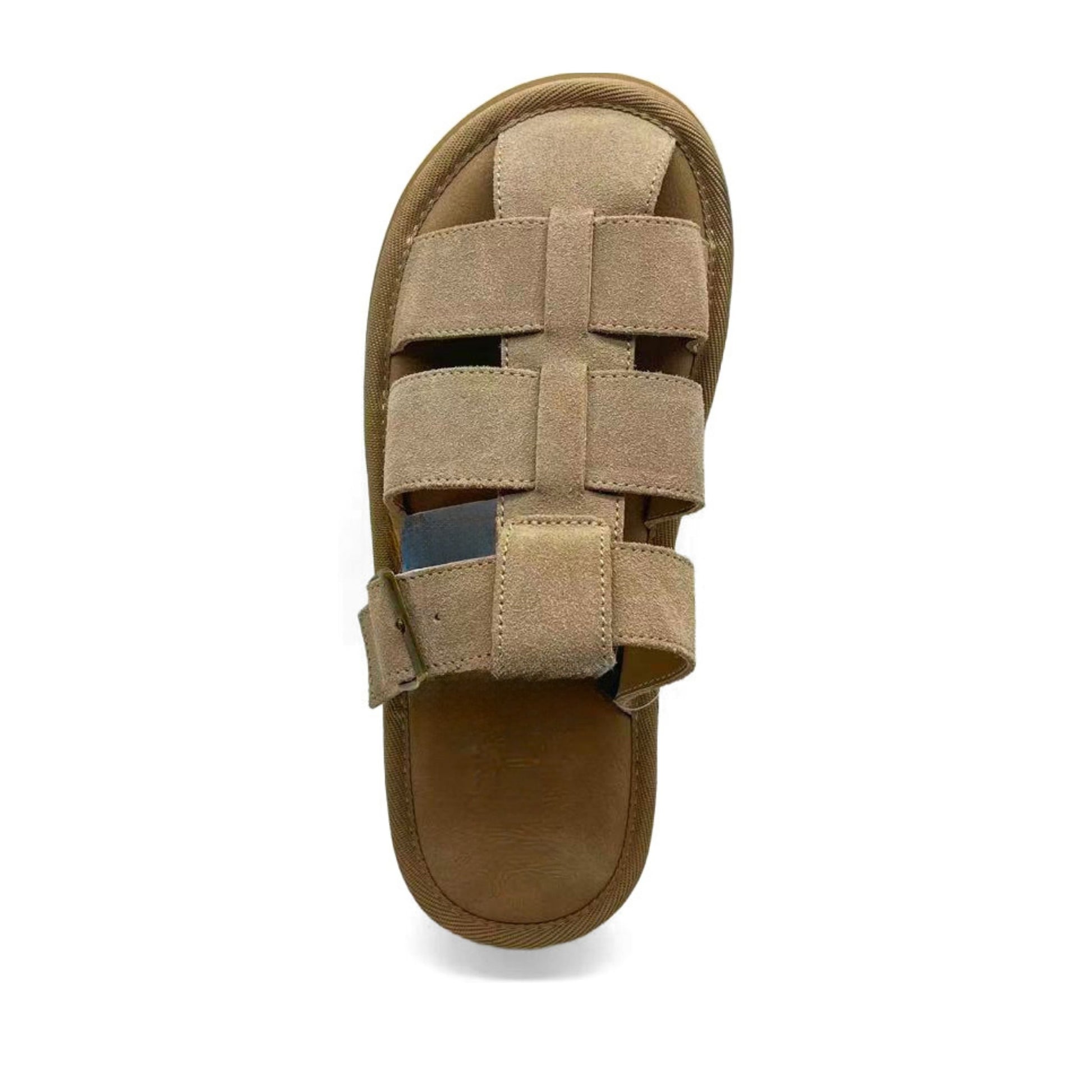Women's Beige Wedge Slippers