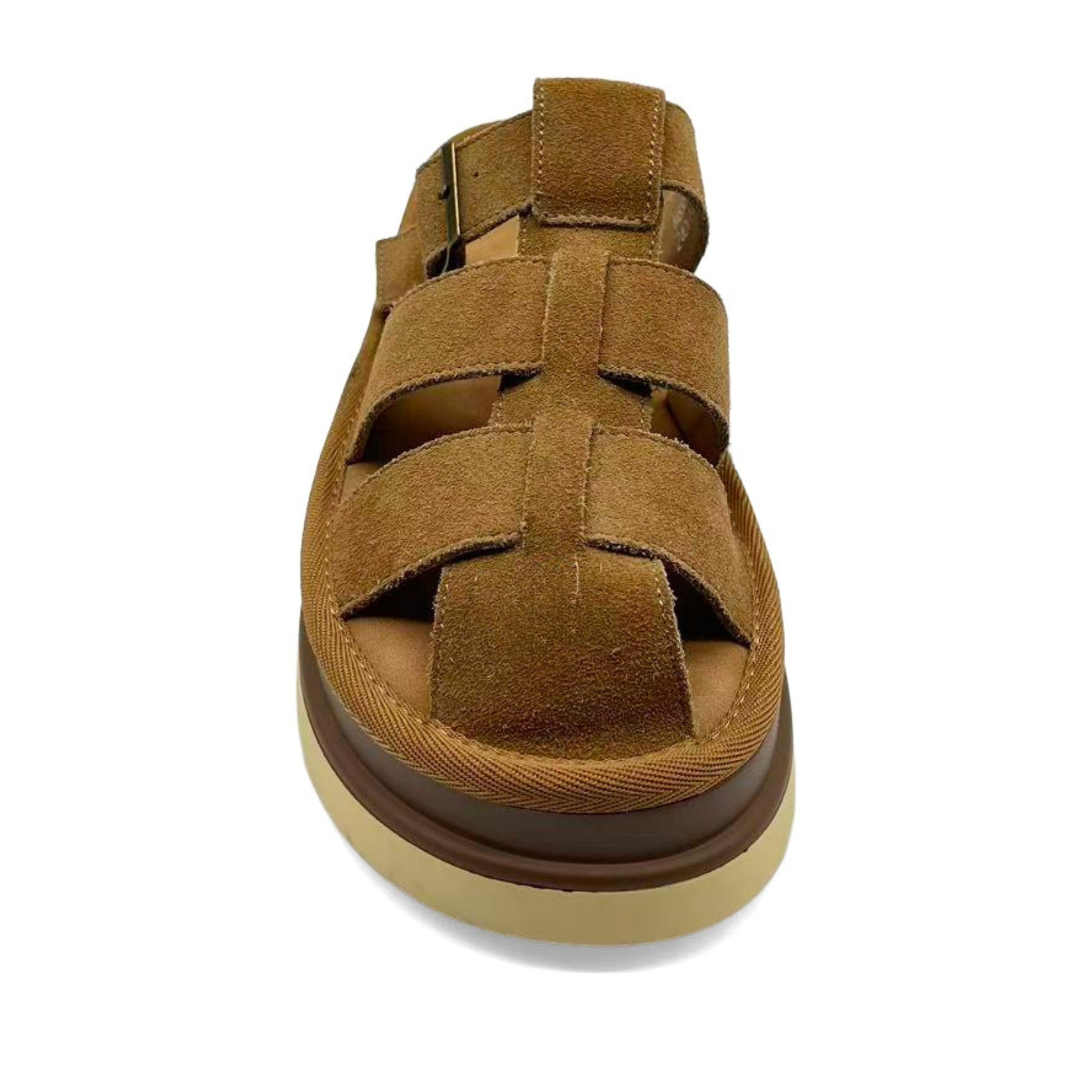 Women's Brown Wedge Slippers
