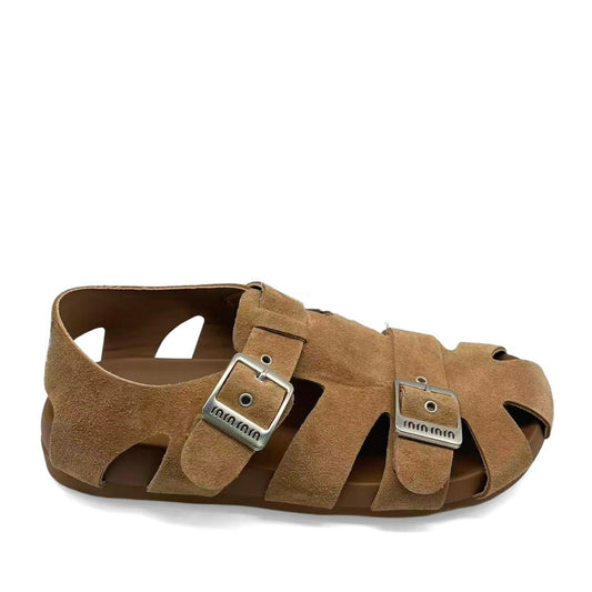 Women's Brown Open-Toe Sandals