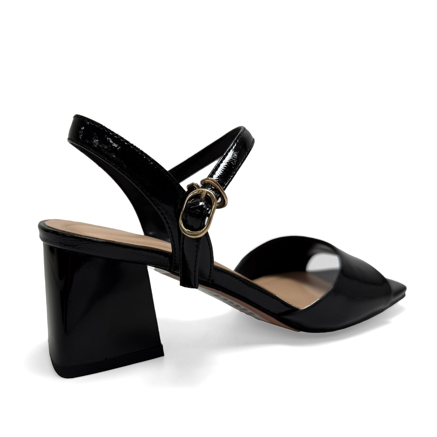 Women's Black Dress Open-Toe Sandals