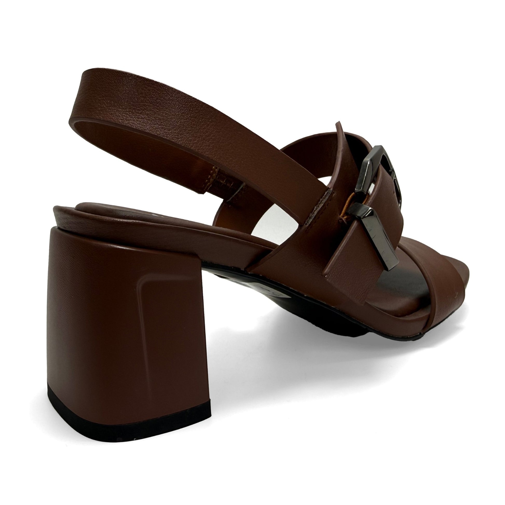 Women's Brown Dress Open-Toe Sandals