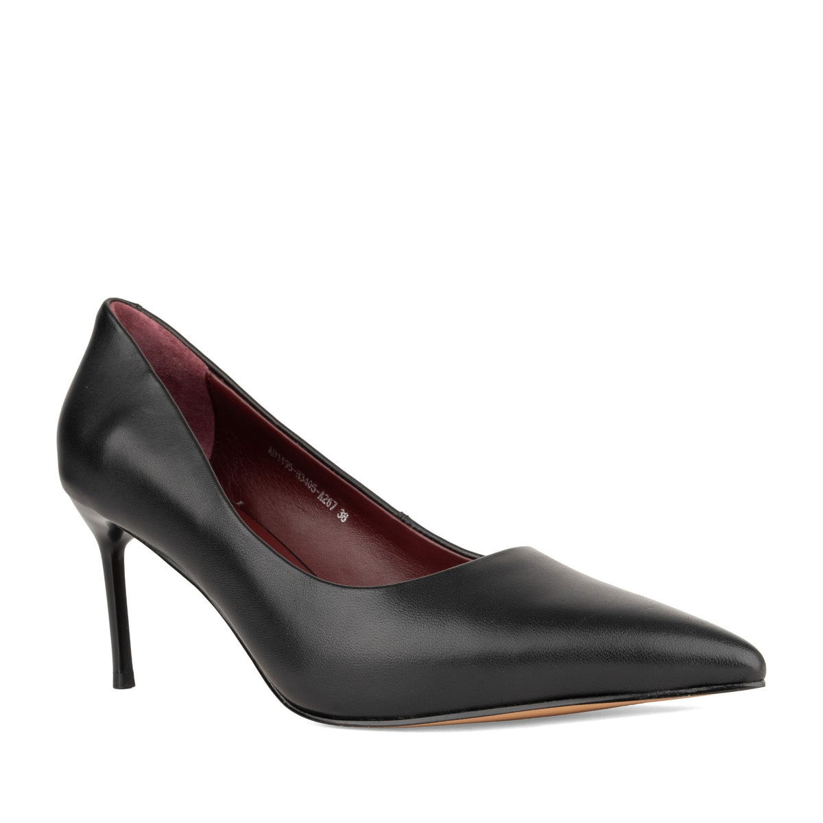 black elegant closed pumps
