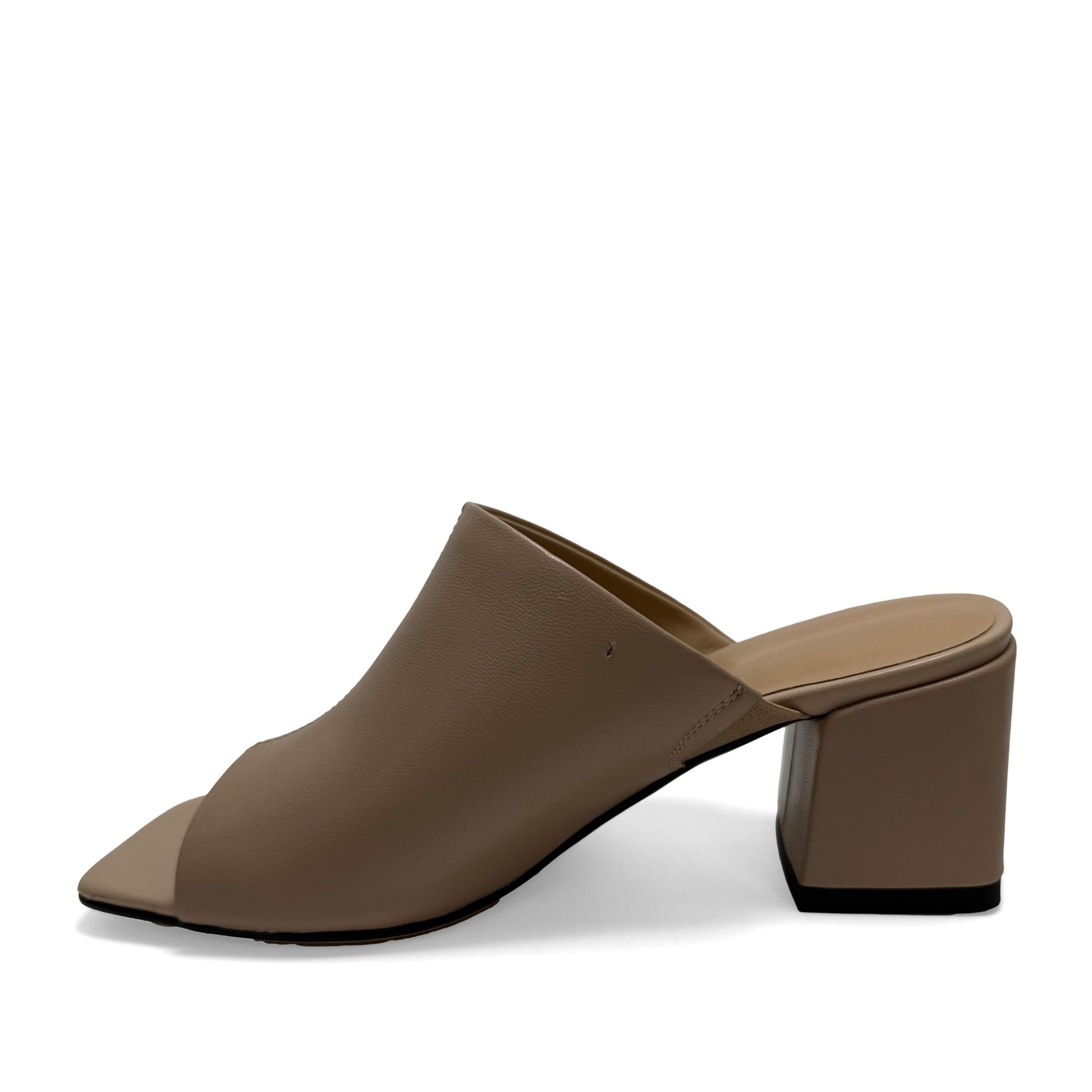 Women's Beige Open-Toe Slippers