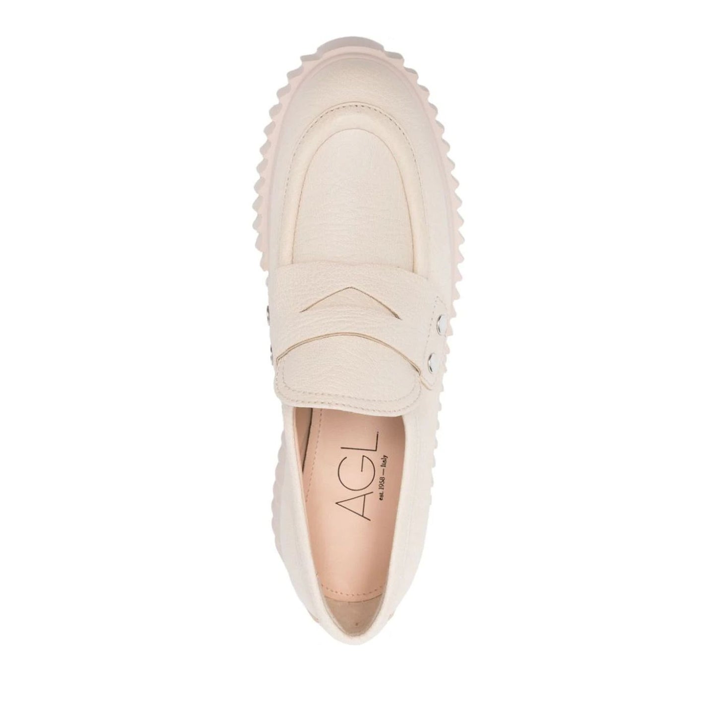 Dany Women's Beige Wedge Loafers