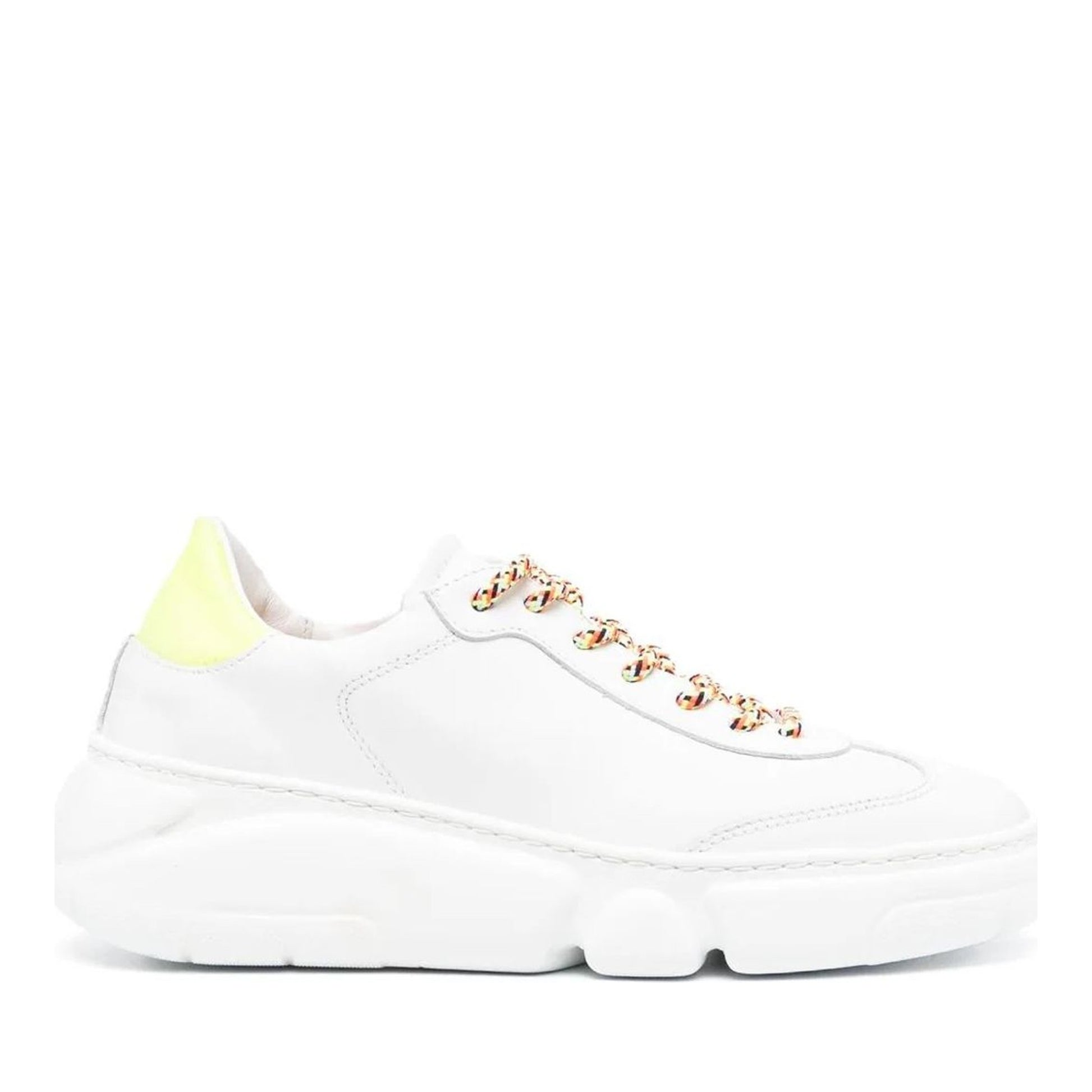 Emilie Women's White Wedge Athletic Sneakers