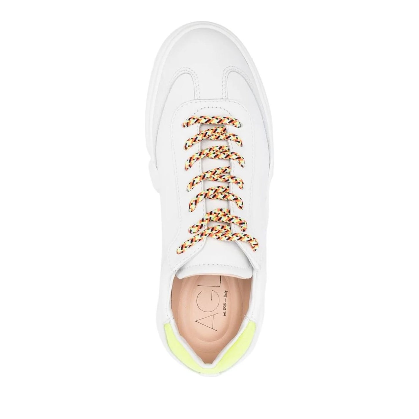 Emilie Women's White Wedge Athletic Sneakers
