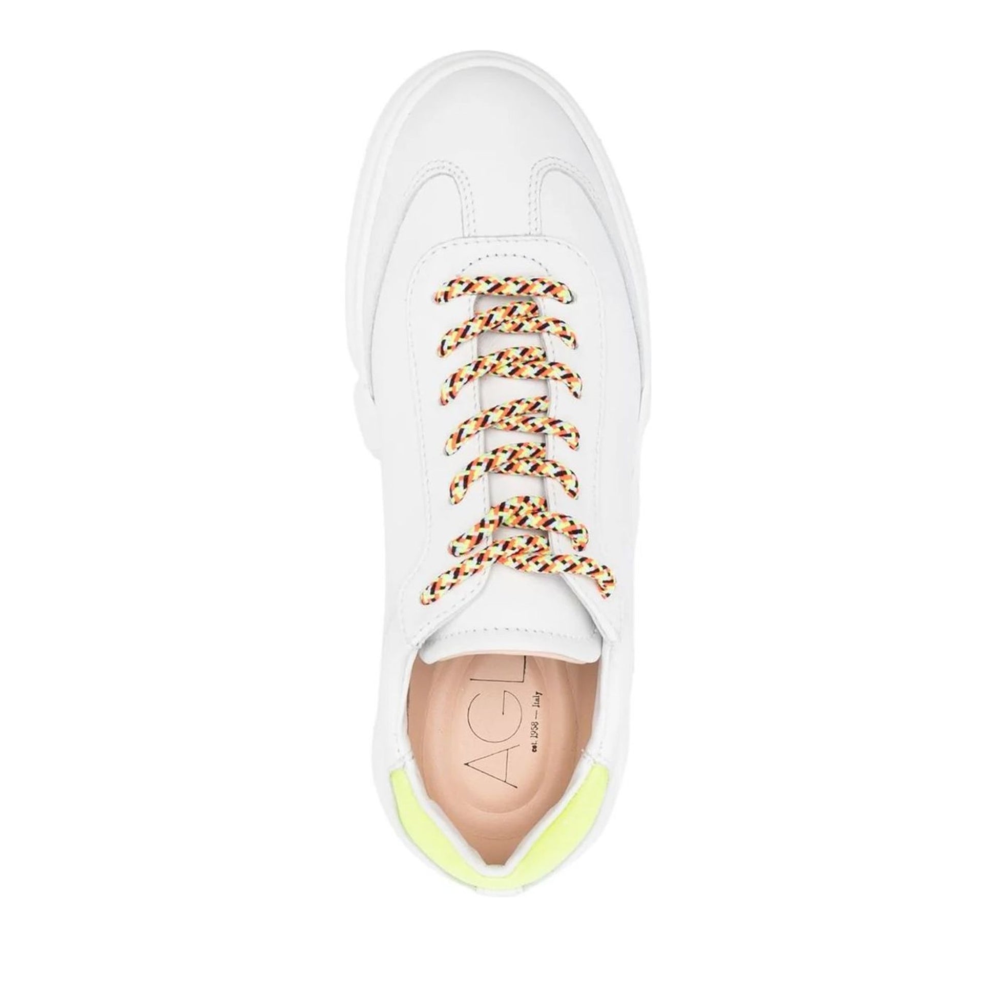 Emilie Women's White Wedge Athletic Sneakers