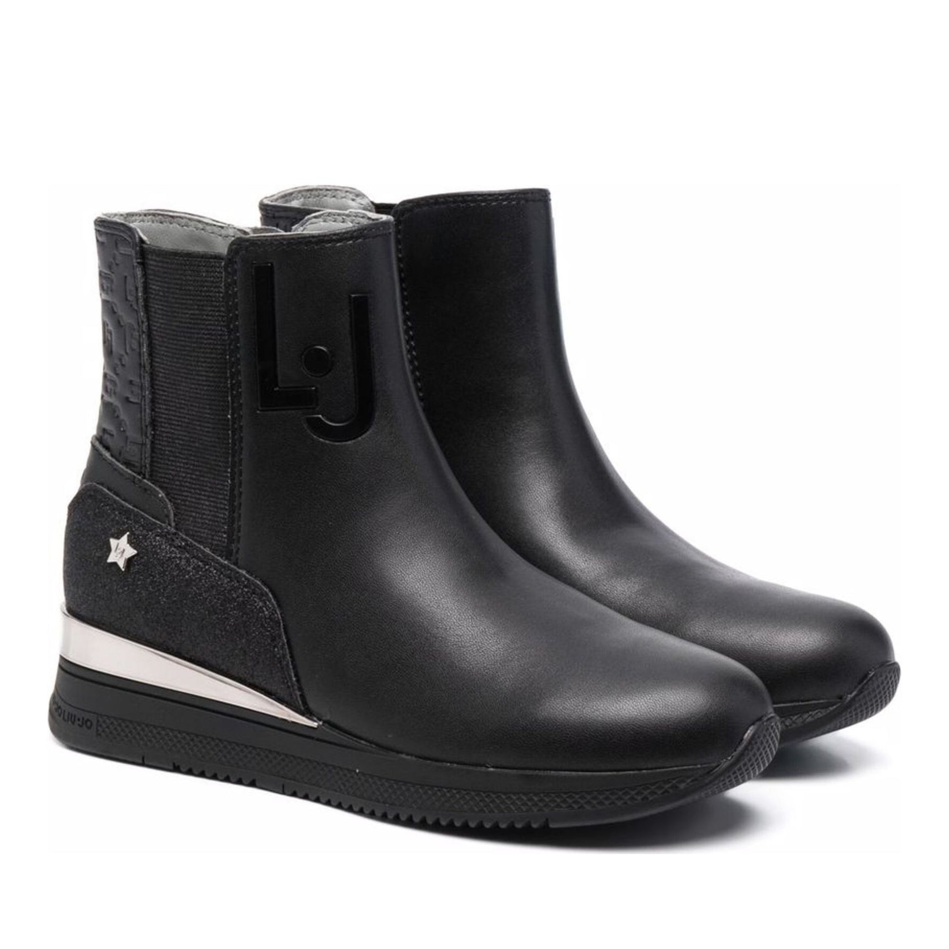 Connie 15 Girls' Black Ankle Boots