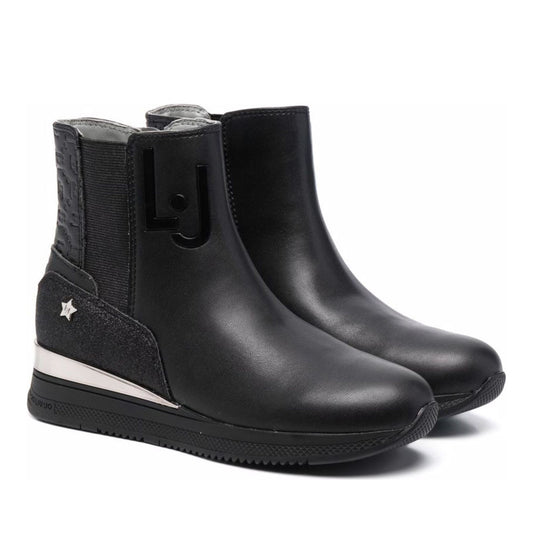 Connie 15 Girls' Black Ankle Boots