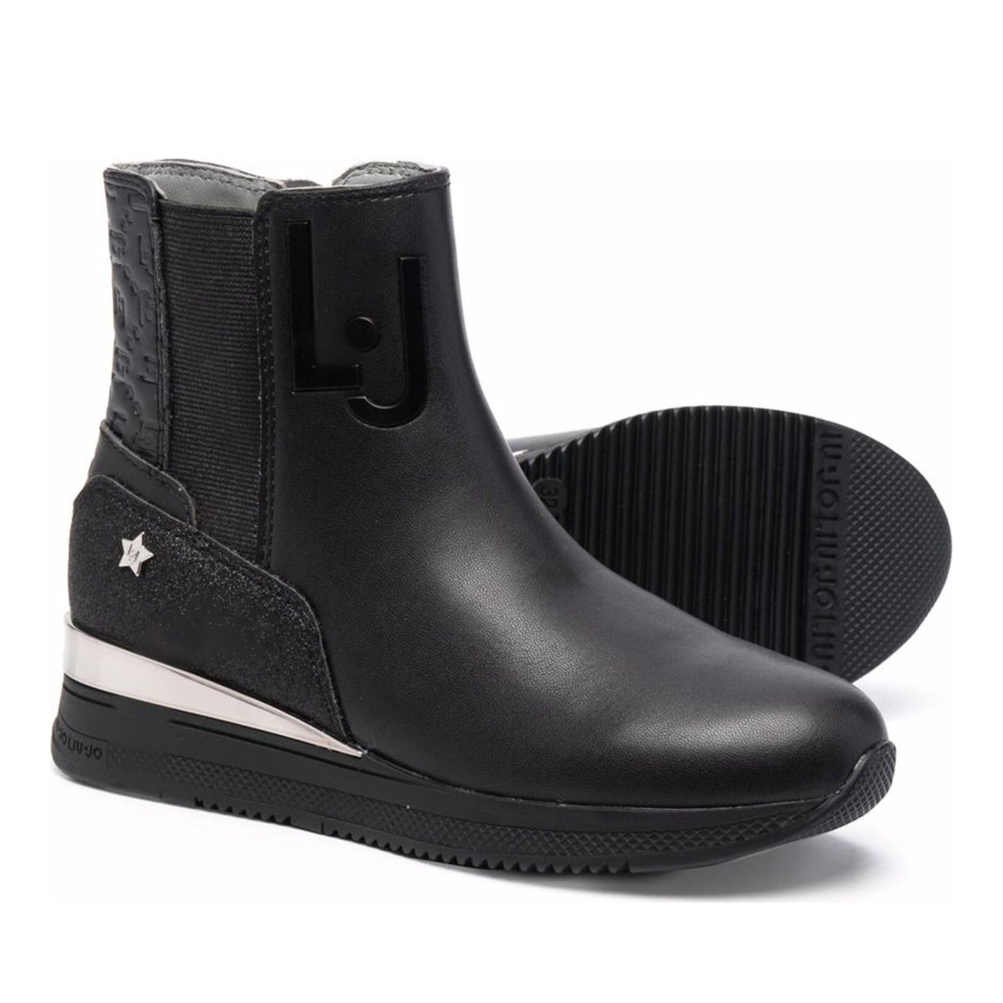 Connie 15 Girls' Black Ankle Boots