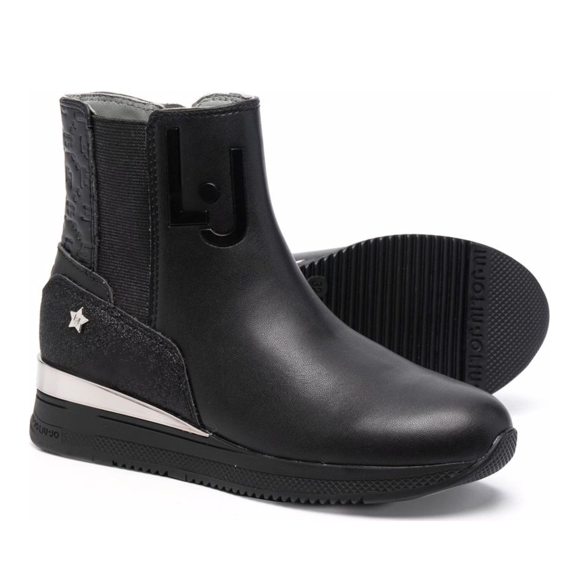 Connie 15 Girls' Black Ankle Boots