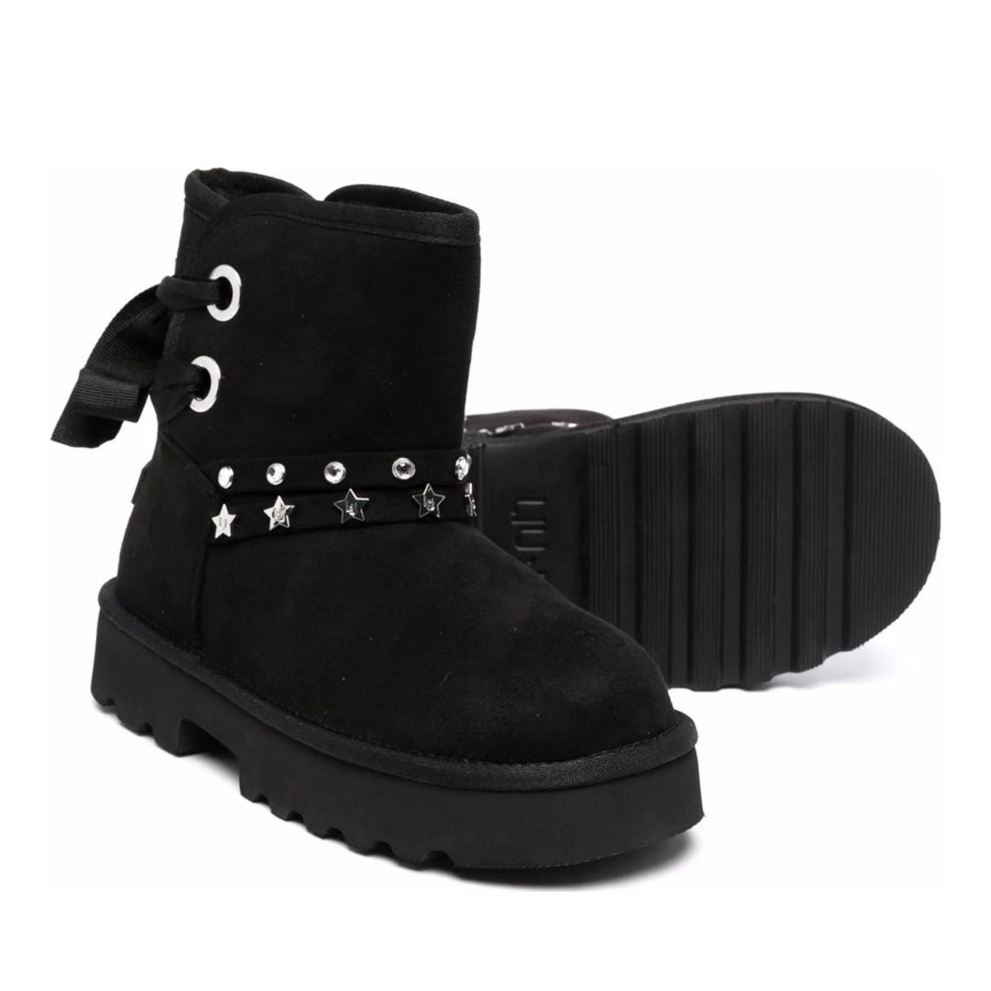 Nina 137 Girls' Black Ankle Boots