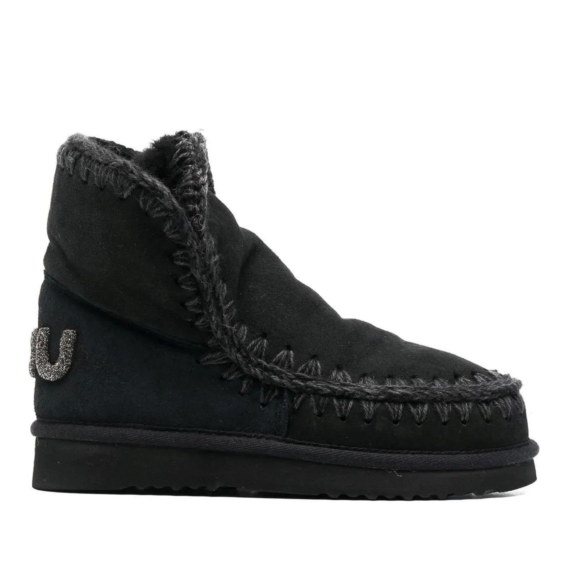 Eskimo 18 Women's Black Glitter Ankle Boots