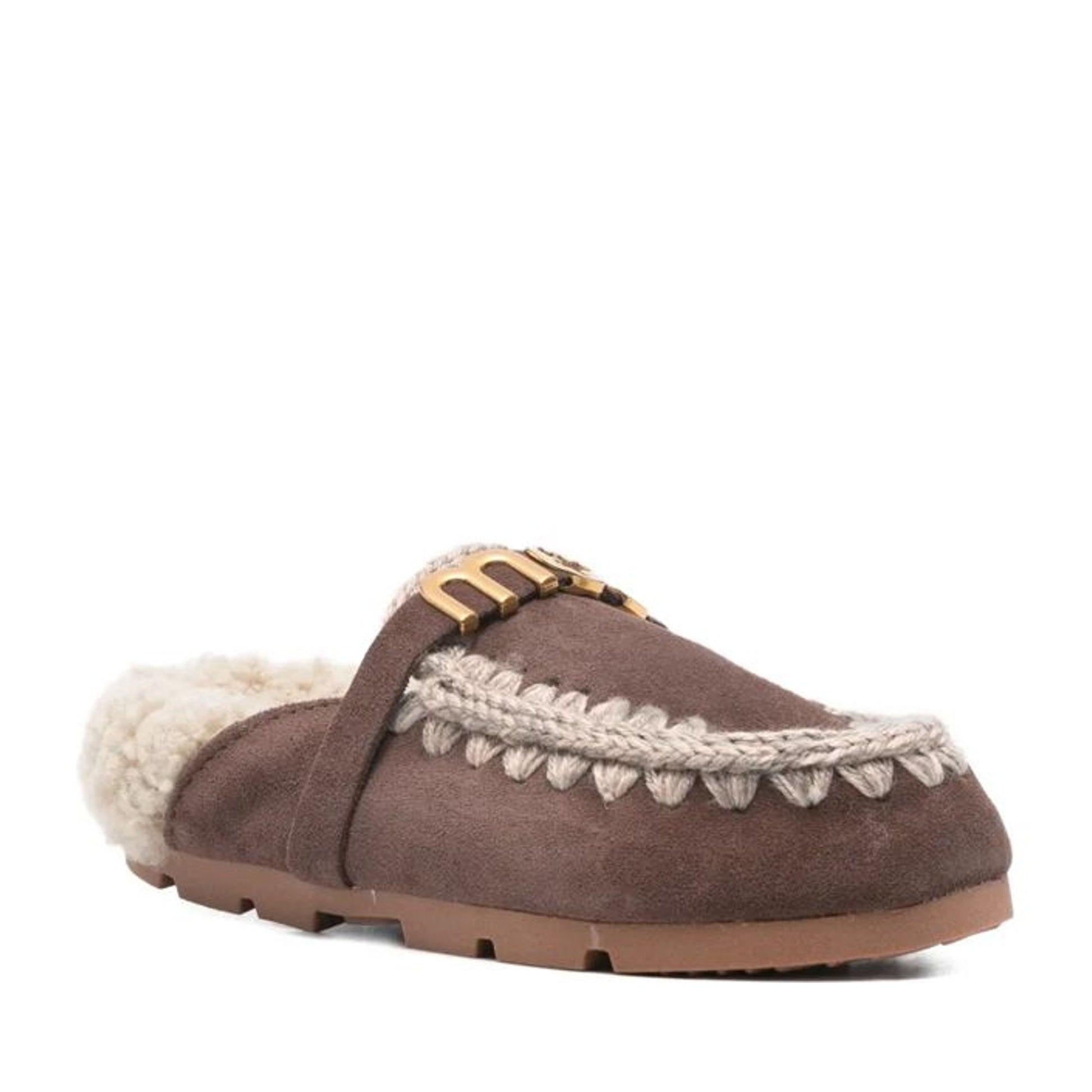 Women's Brown Winter Slides