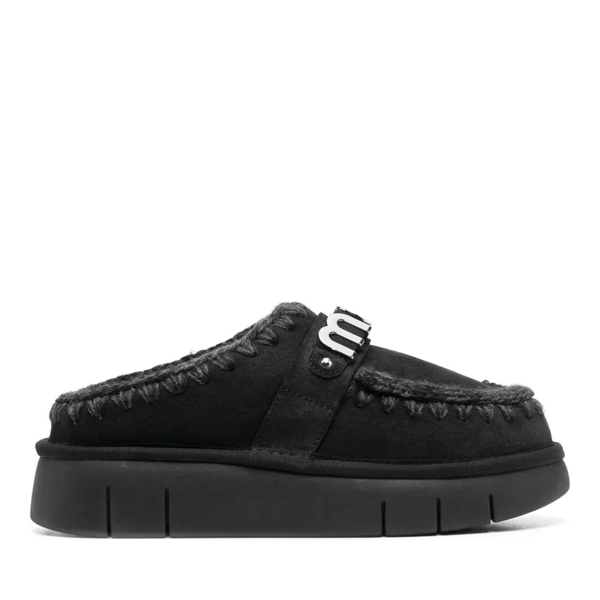 Bounce Women's Black Mule Slippers