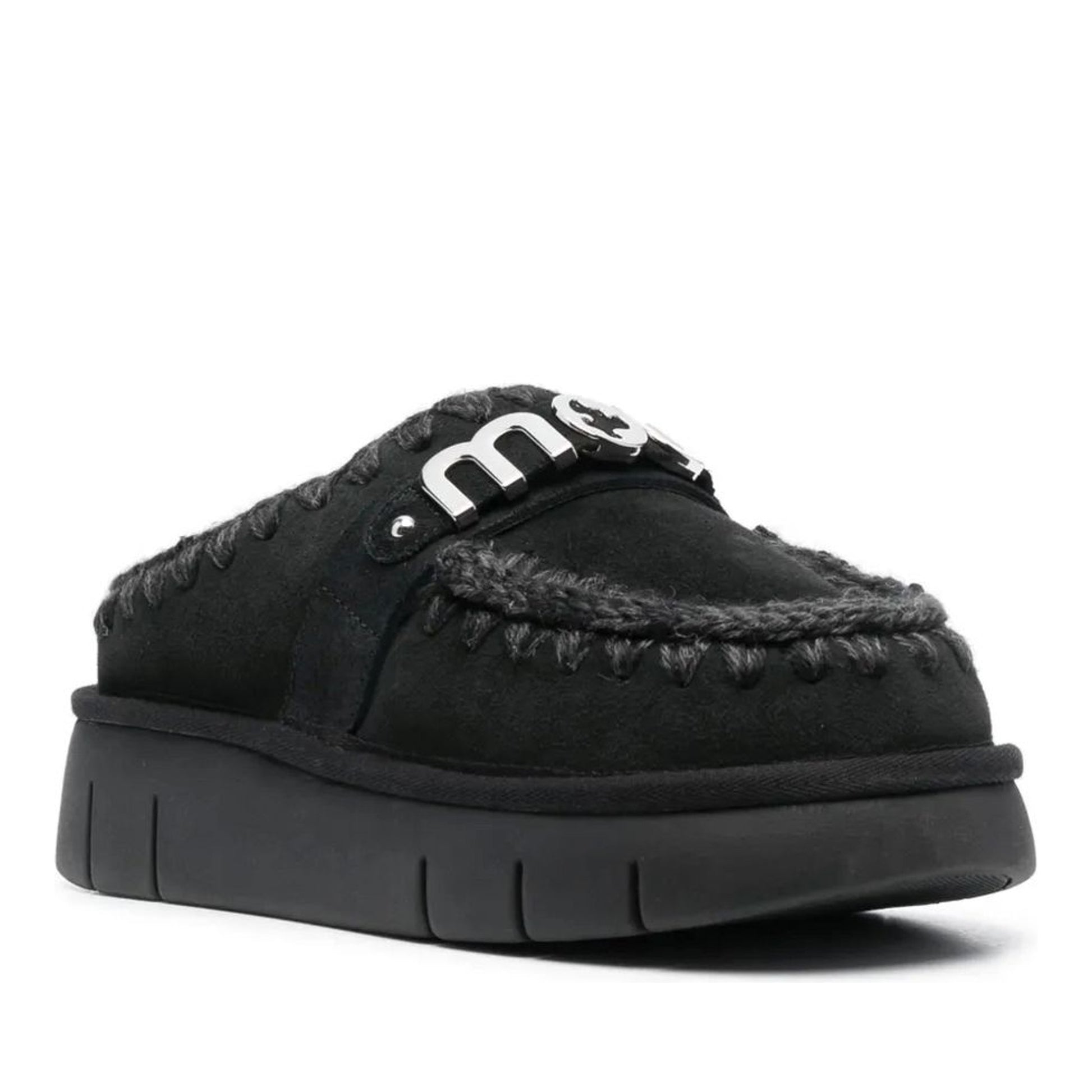 Bounce Women's Black Mule Slippers