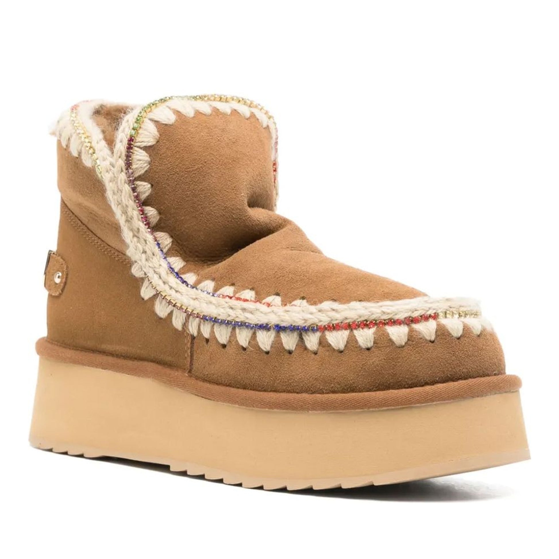 Eskimo 18 Women's Brown Platform Ankle Boots