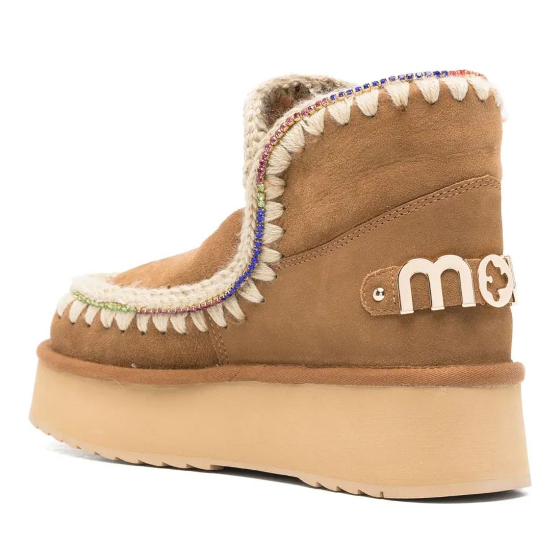 Eskimo 18 Women's Brown Platform Ankle Boots