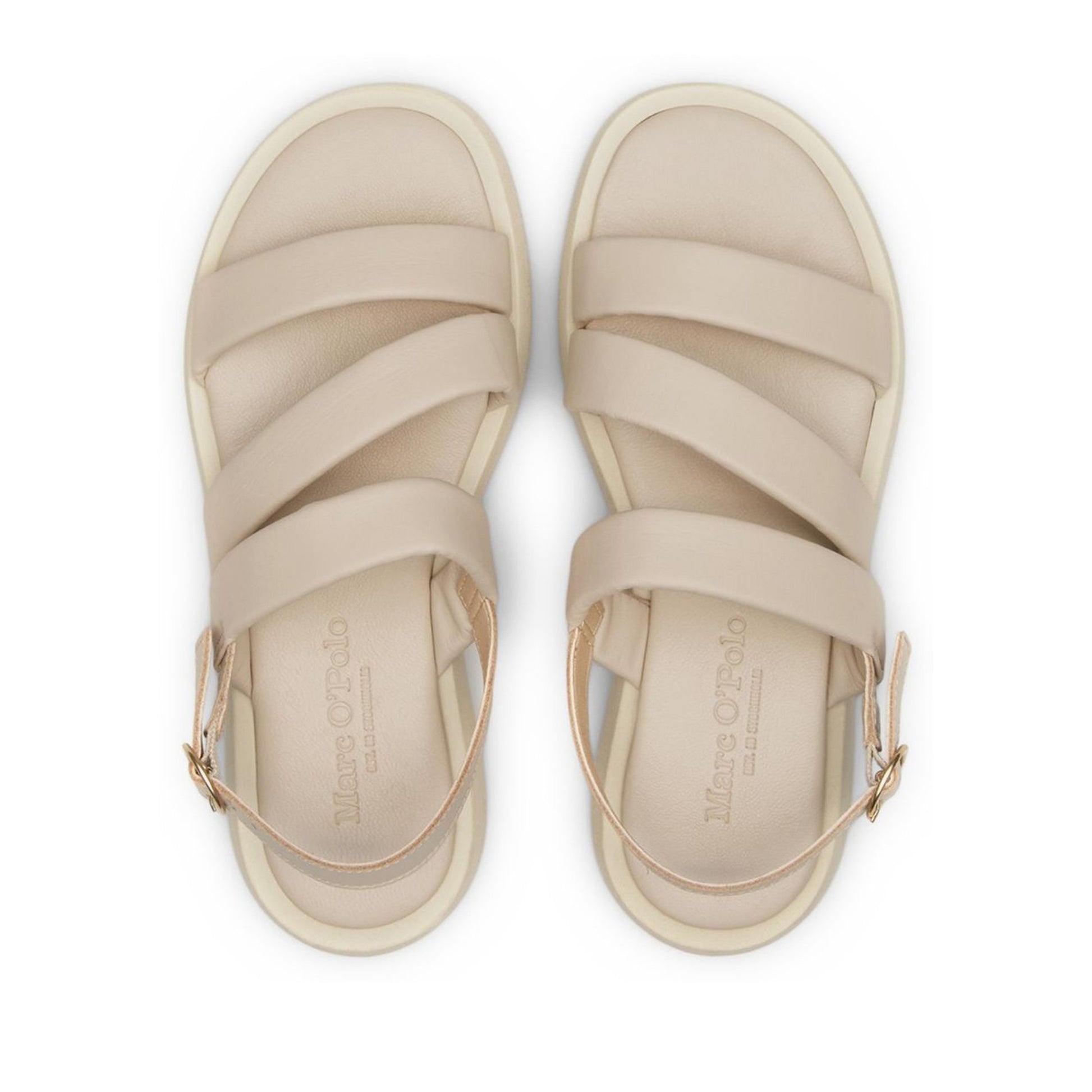 Women's Beige Open-Toe Sandals