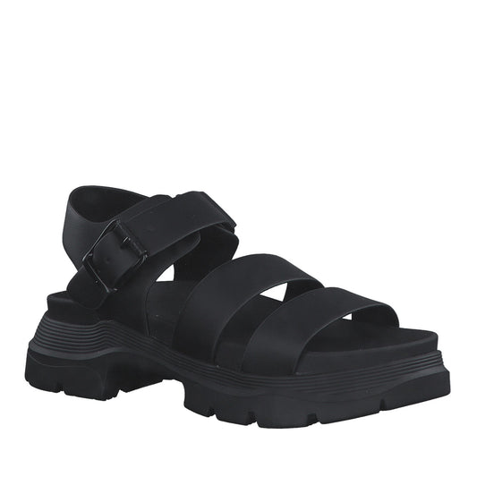 Women's Black Open-Toe Sandals