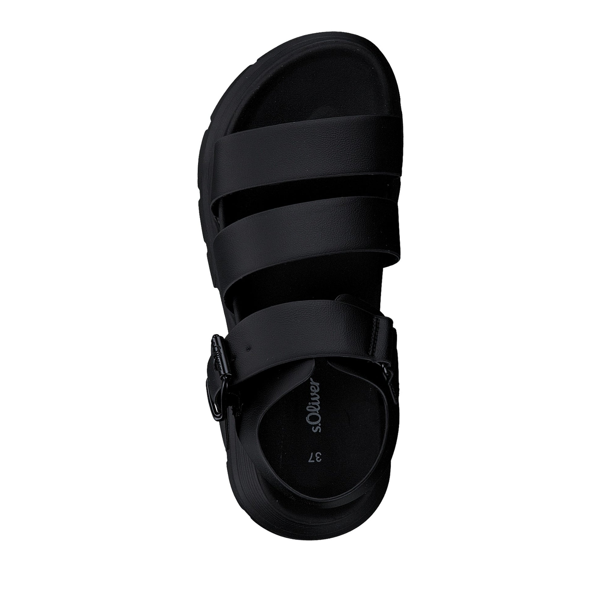 Women's Black Open-Toe Sandals