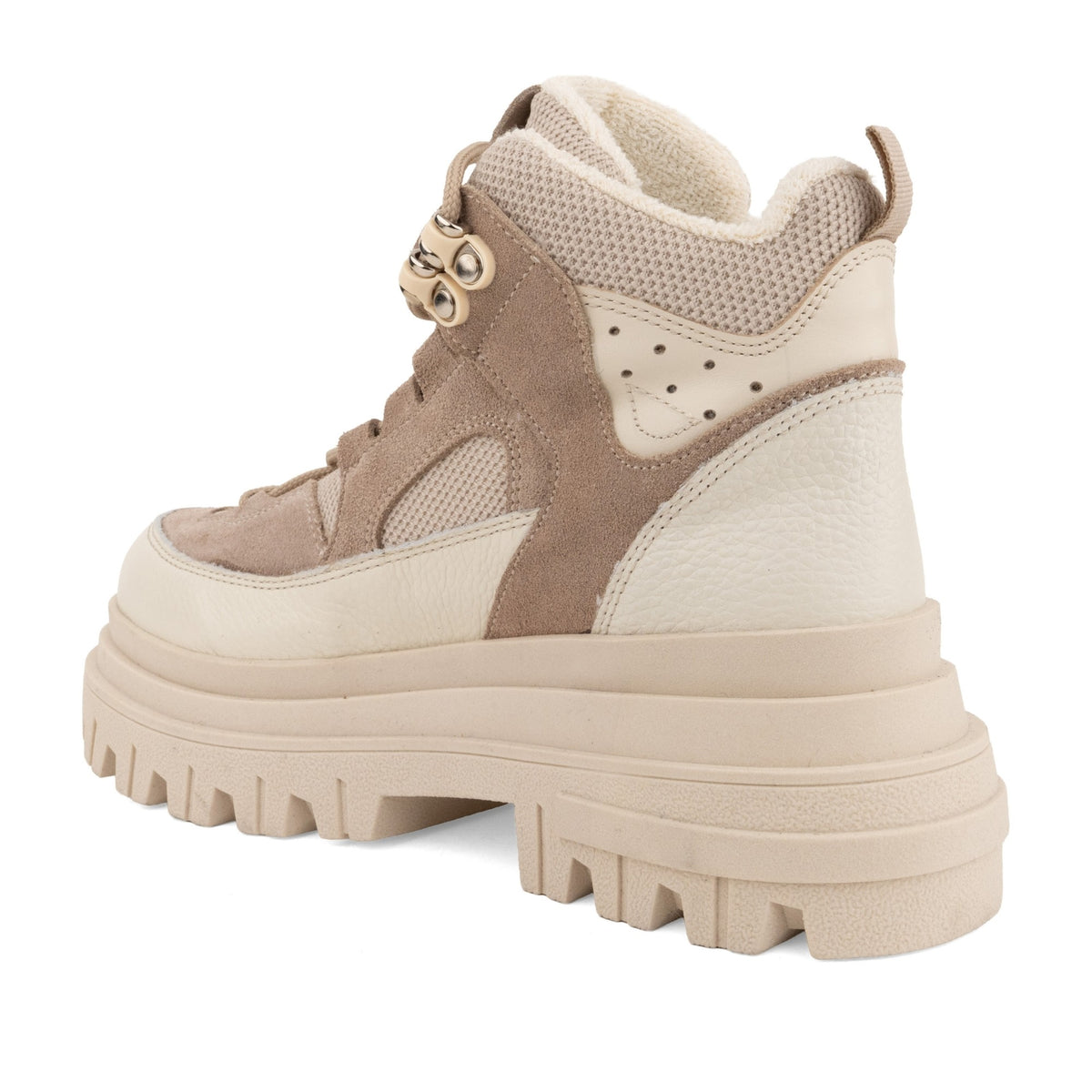 beige casual closed booties