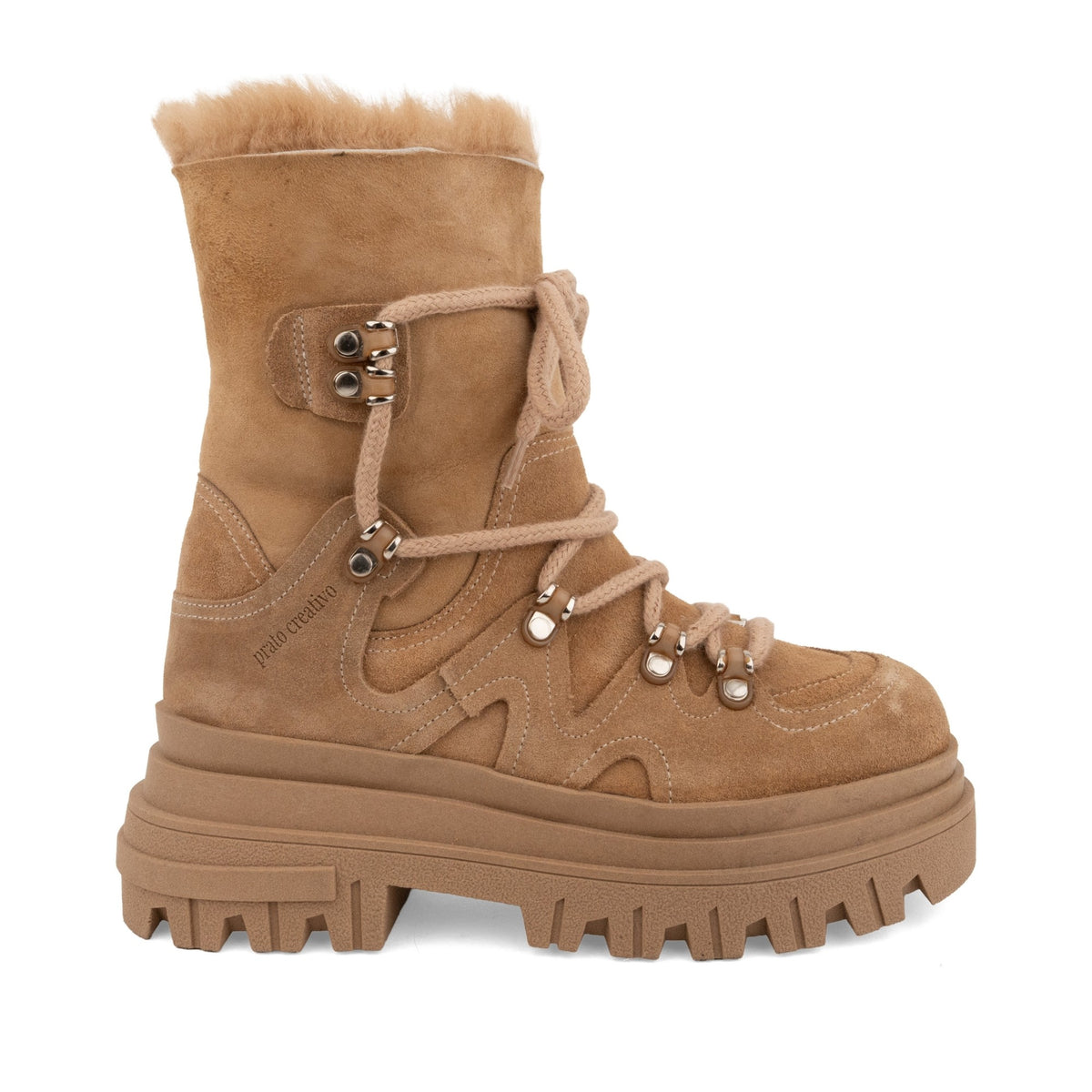 brown casual closed booties